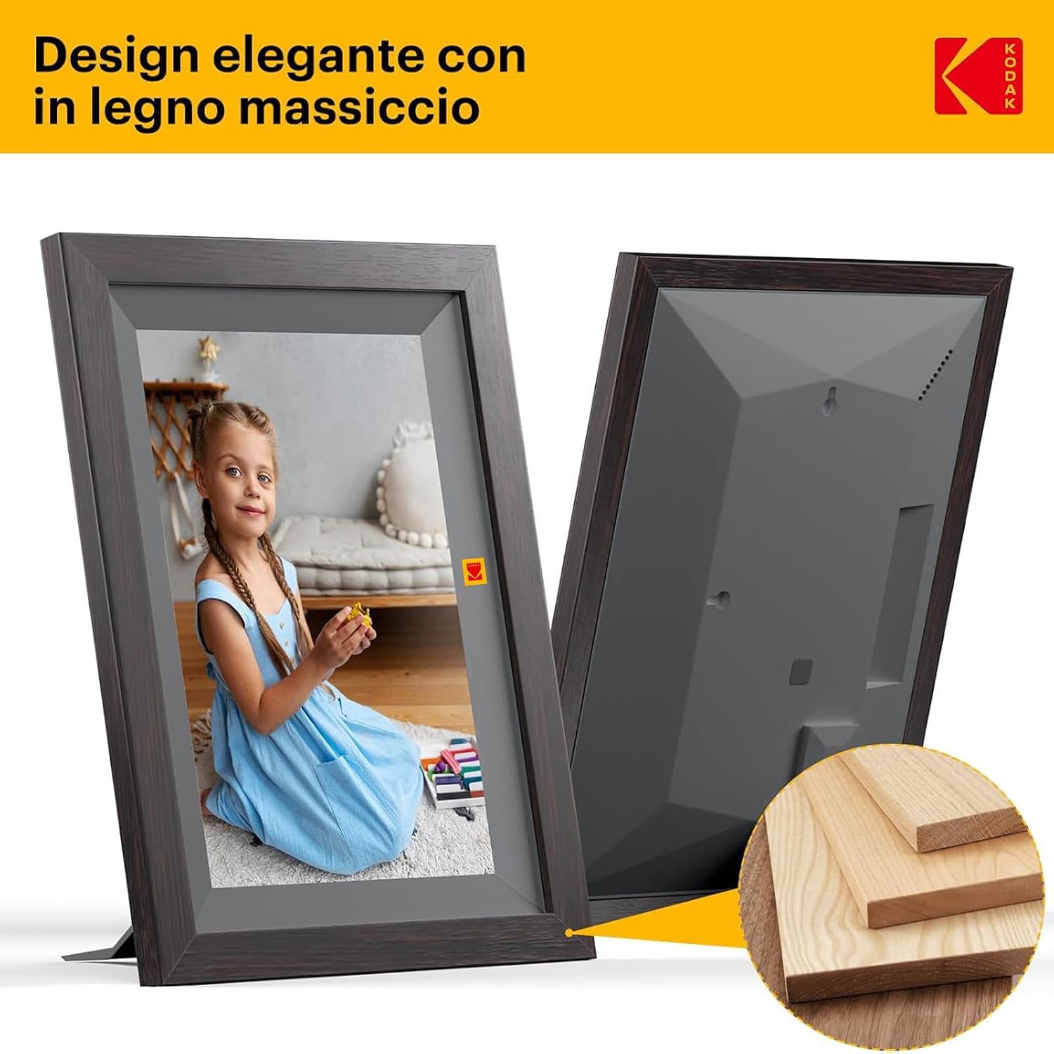 Thumbnail 5 de KODAK Cornice Digitale WIFI 10,1": cornice foto IPS con 32 GB e condivisione wireless