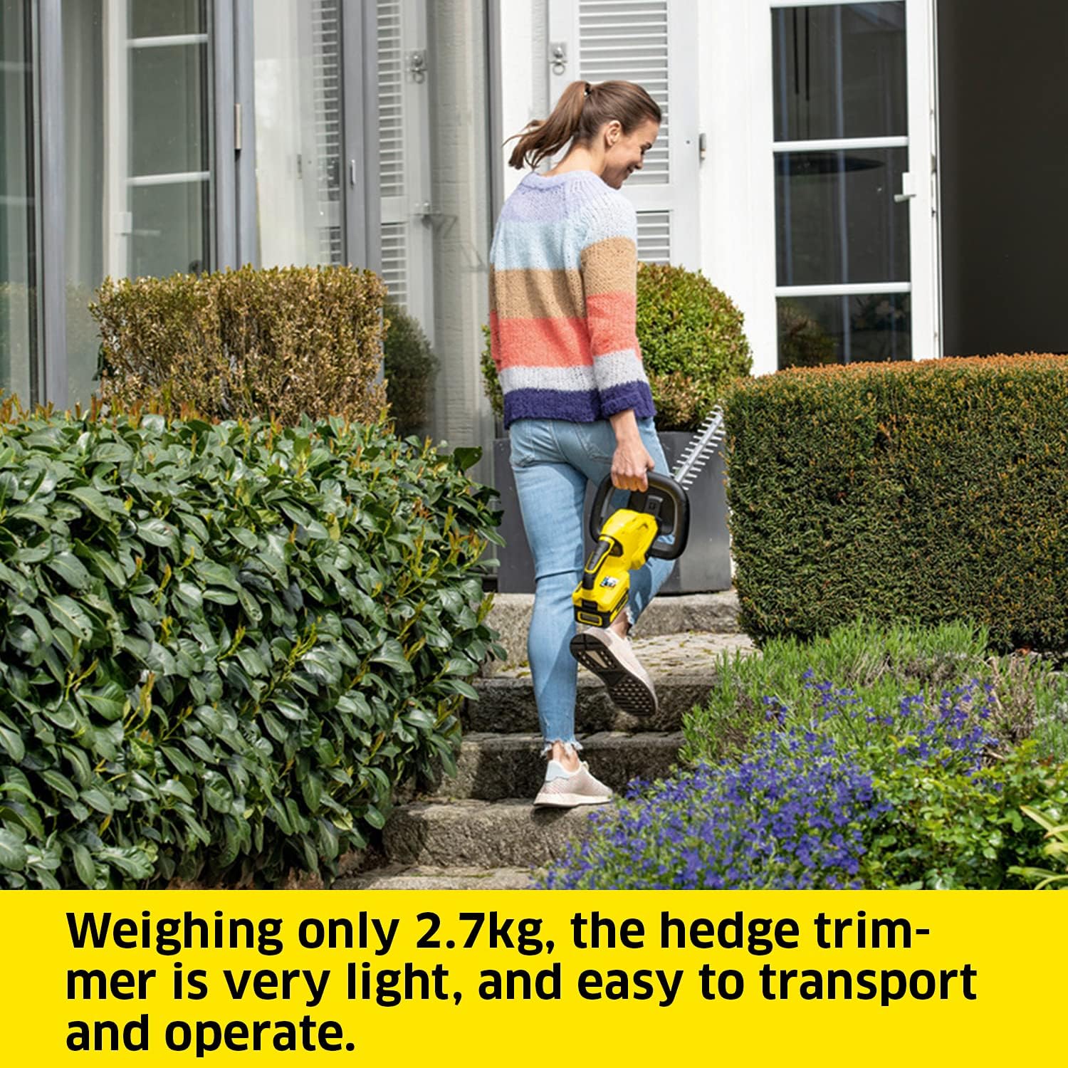 Detalle 2 de KÄRCHER 18 V Cordless Hedge Trimmer HGE 18-45 Battery Set