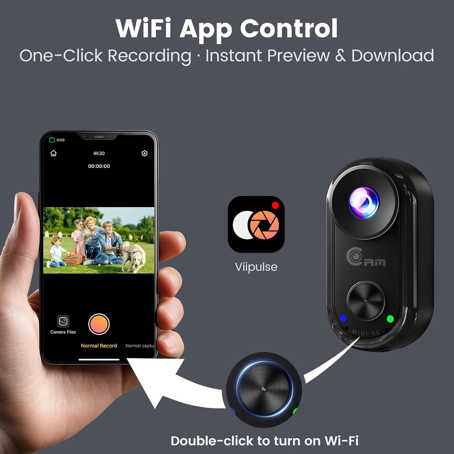 Thumbnail 3 de TIMNUT 4K Mini Action Cam – 20 MP Magnetkamera im Daumengroß-Format