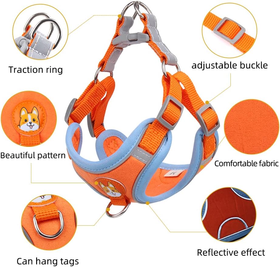 Detalle de MAJIAYU Dog Harness and Leash Set, Size M