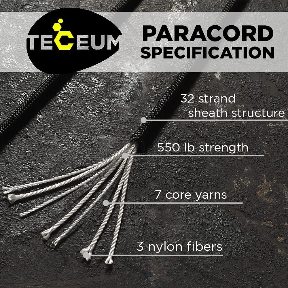 Thumbnail 1 de TECEUM Paracord Type III 550 30 m, 4 mm 🪢