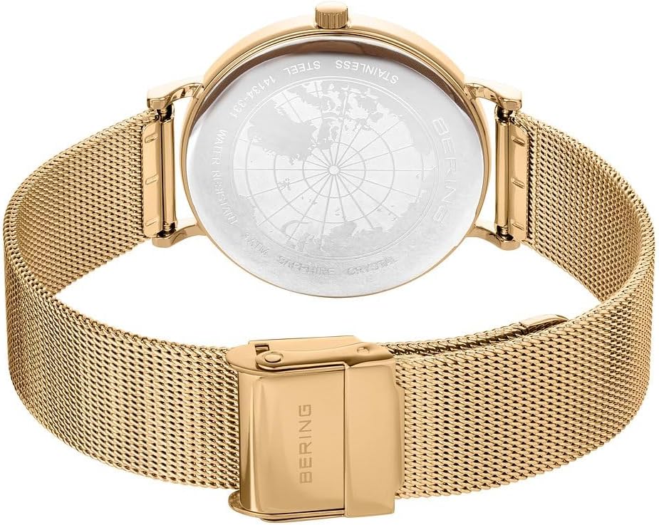 Thumbnail 1 de BERING 14134 Montre À Quartz pour Femme – Élégance minimaliste en acier IP et bracelet Milanais