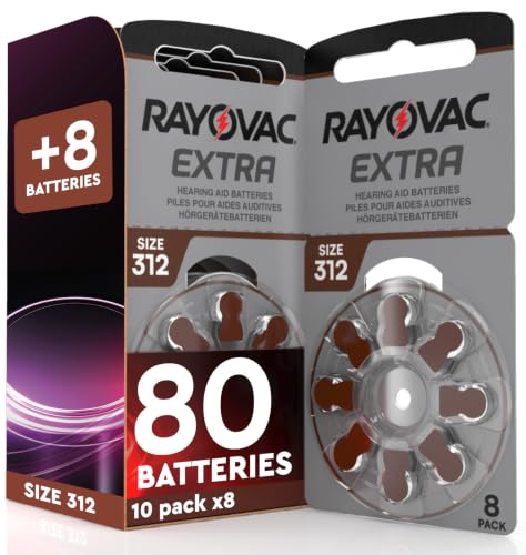Detalle de Rayovac Extra taille 312, piles auditives zinc-air 1,45 V sans mercure