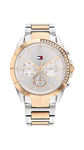 Detalle de Tommy Hilfiger Analogue Multifunction Quartz Watch for Women with Stainless Steel Bracelet