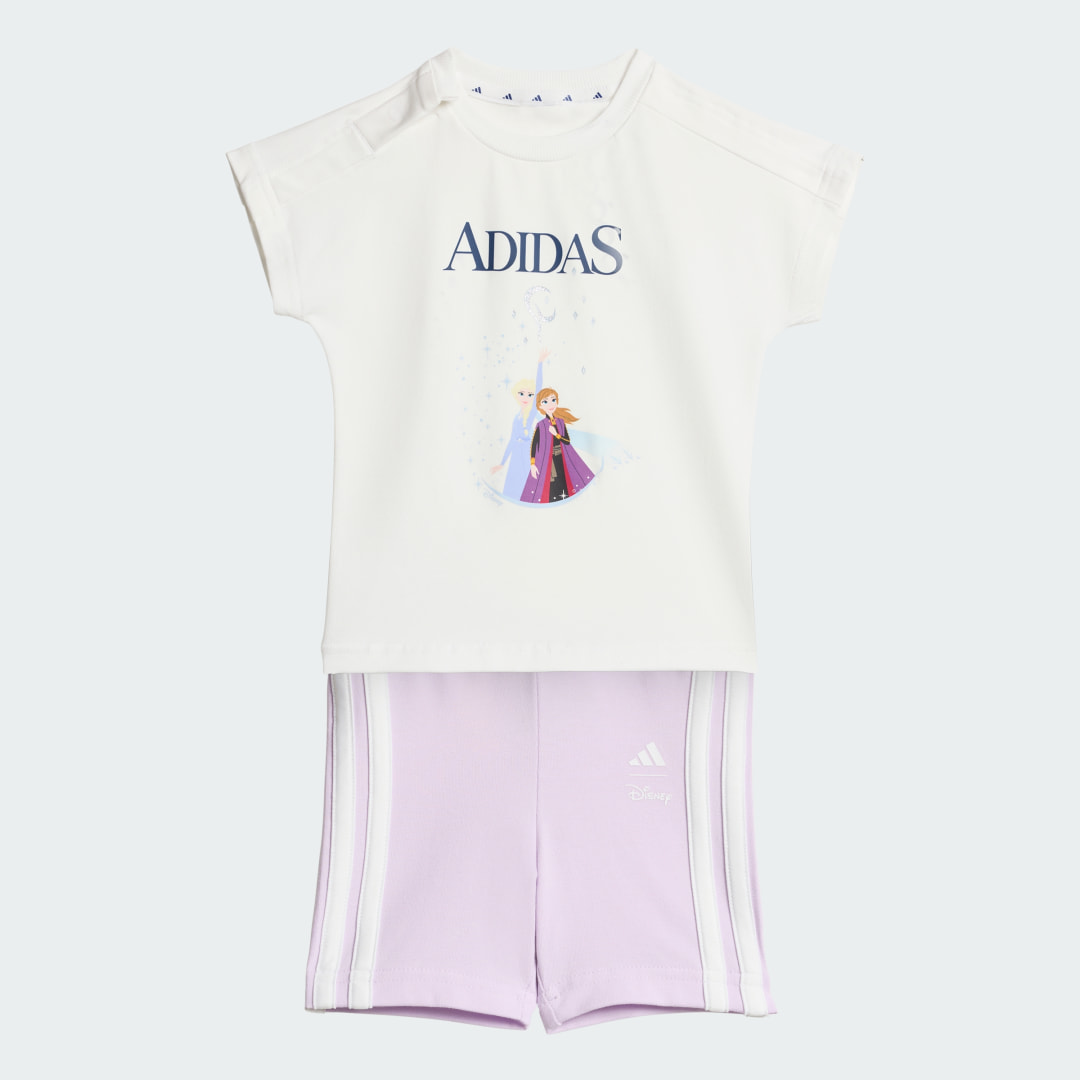 Detalle de Conjunto de Camiseta Adidas Disney Frozen – blanco, para fans jóvenes