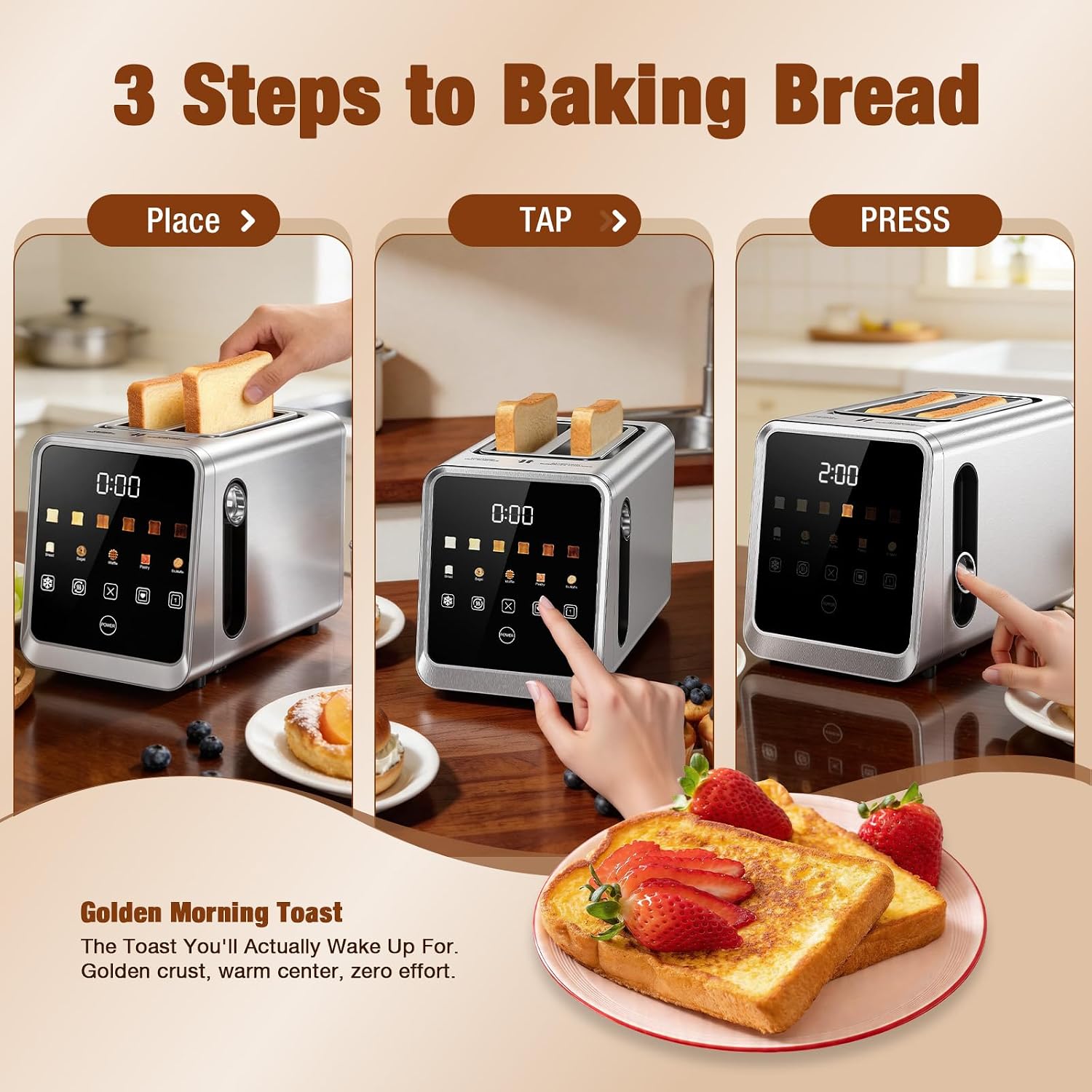 Detalle de Smart Toaster 2-Slice Digital Toaster