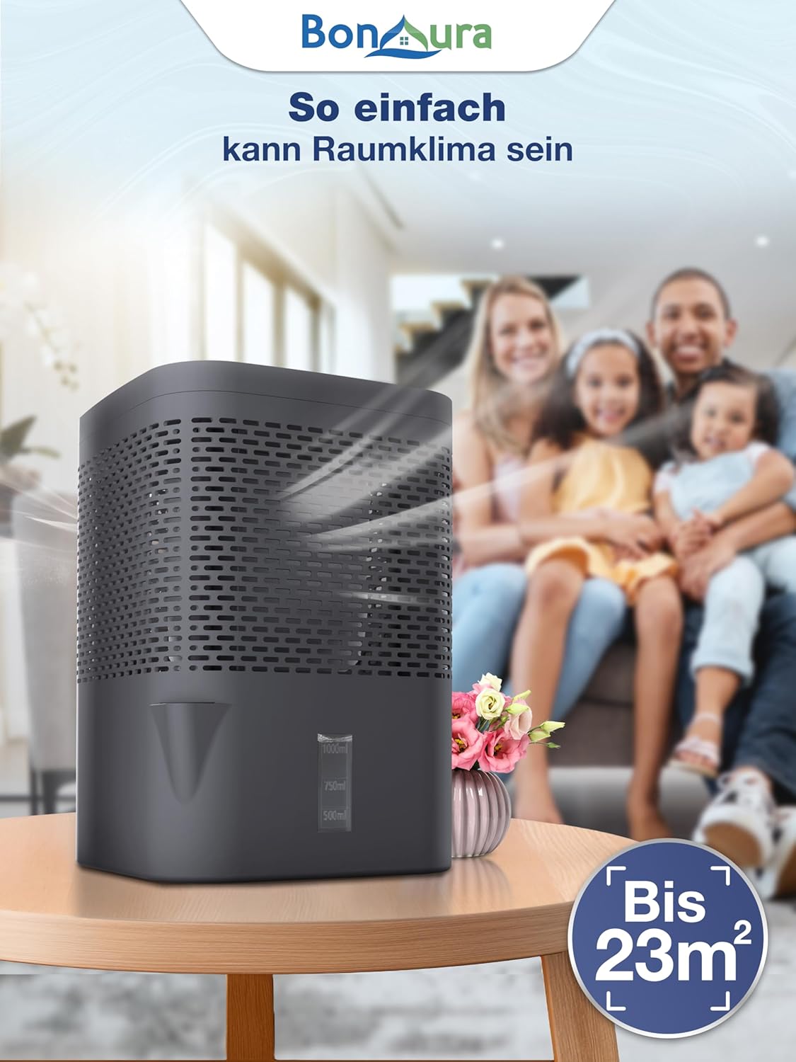 Detalle de BonAura Luftentfeuchter 680 g Granulat