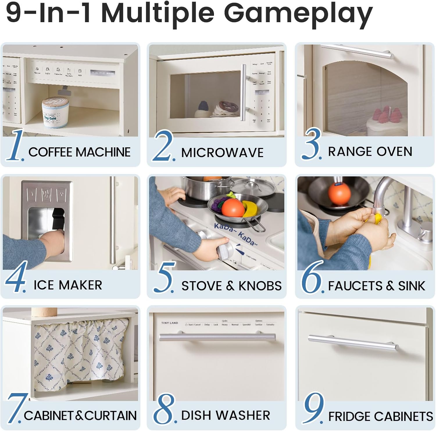 Detalle de Tiny Land Upgraded Play Kitchen for Kids