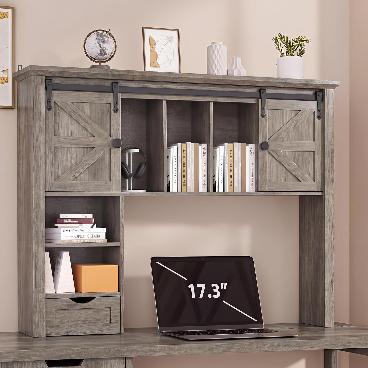 Detalle de Homiflex Desktop Bookshelf, 47.2-Inch Wide