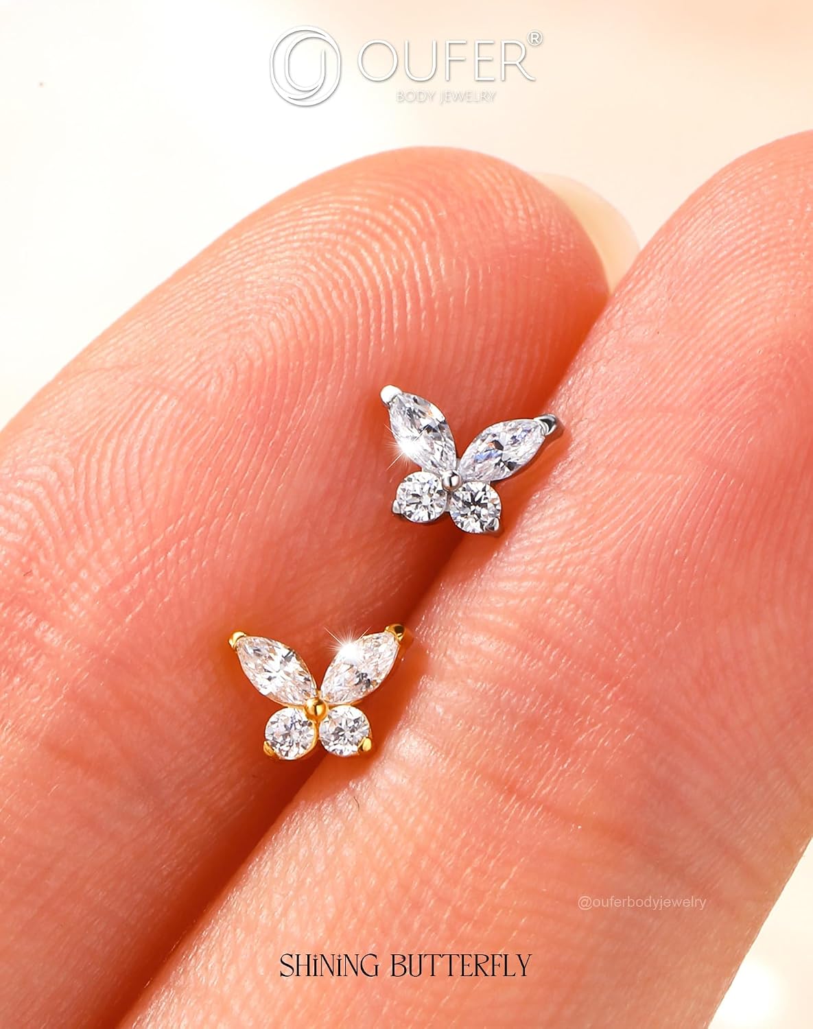 Thumbnail 5 de OUFER Boucles piercing lèvres 18G 6/8mm