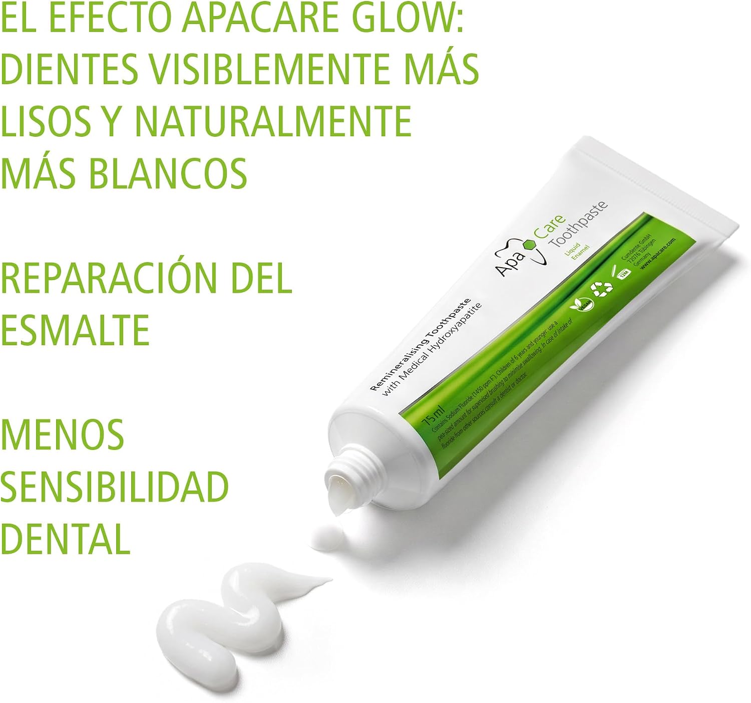 Thumbnail 1 de ApaCare Pasta dentífrica remineralizante 75ml – Pack 3 (3x 75ml)