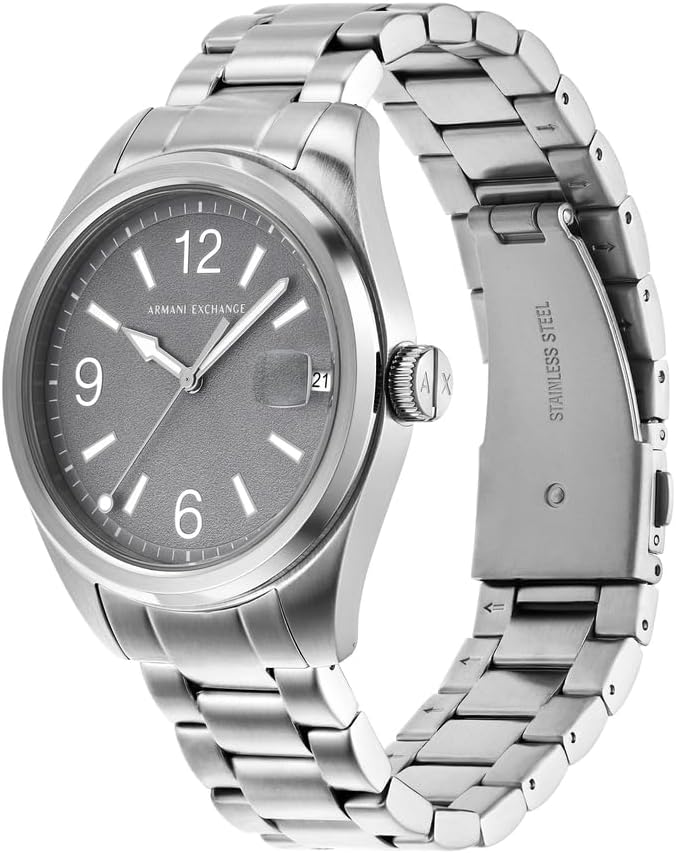 Thumbnail 2 de Armani Exchange Watch for Men – 42-mm-Uhr mit Mineralglas, 3-Zeiger-Quarz und Datumsanzeige