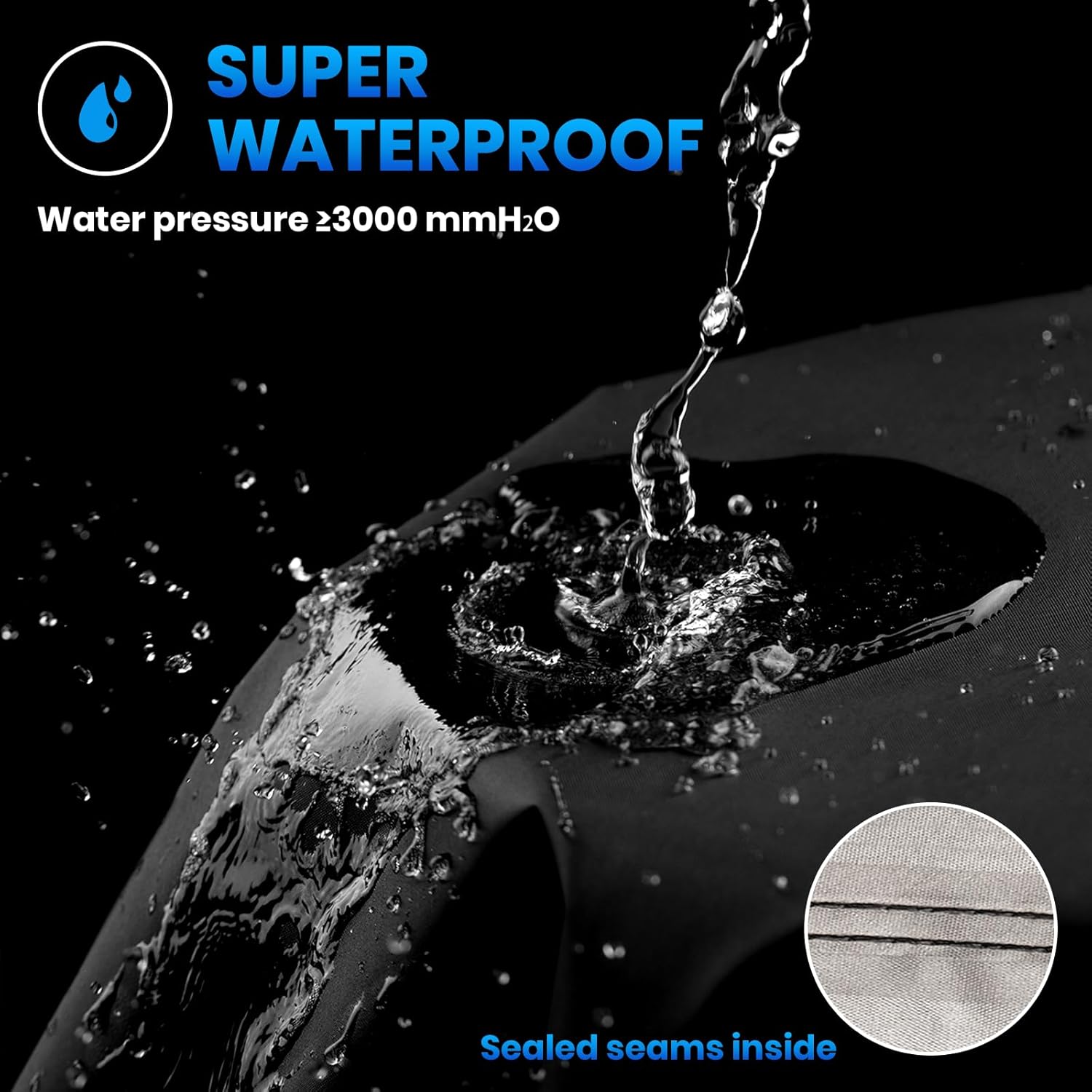 Detalle 2 de Favoto Motorcycle Cover 96.5" Waterproof โ๏ธ๐