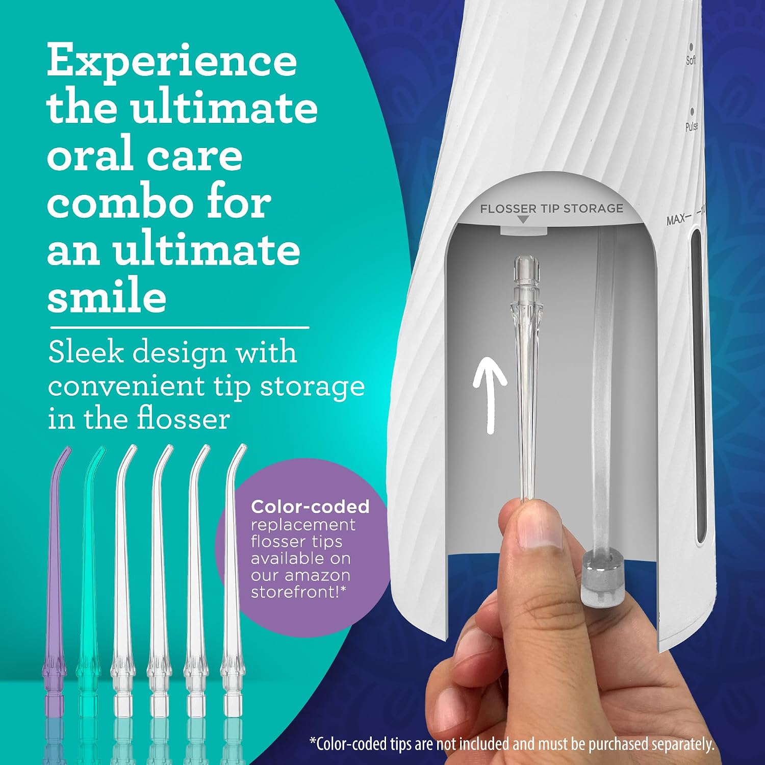 Thumbnail 6 de GuruNanda Electric Toothbrush and Water Flosser Kit Lion & Lamb 2.0