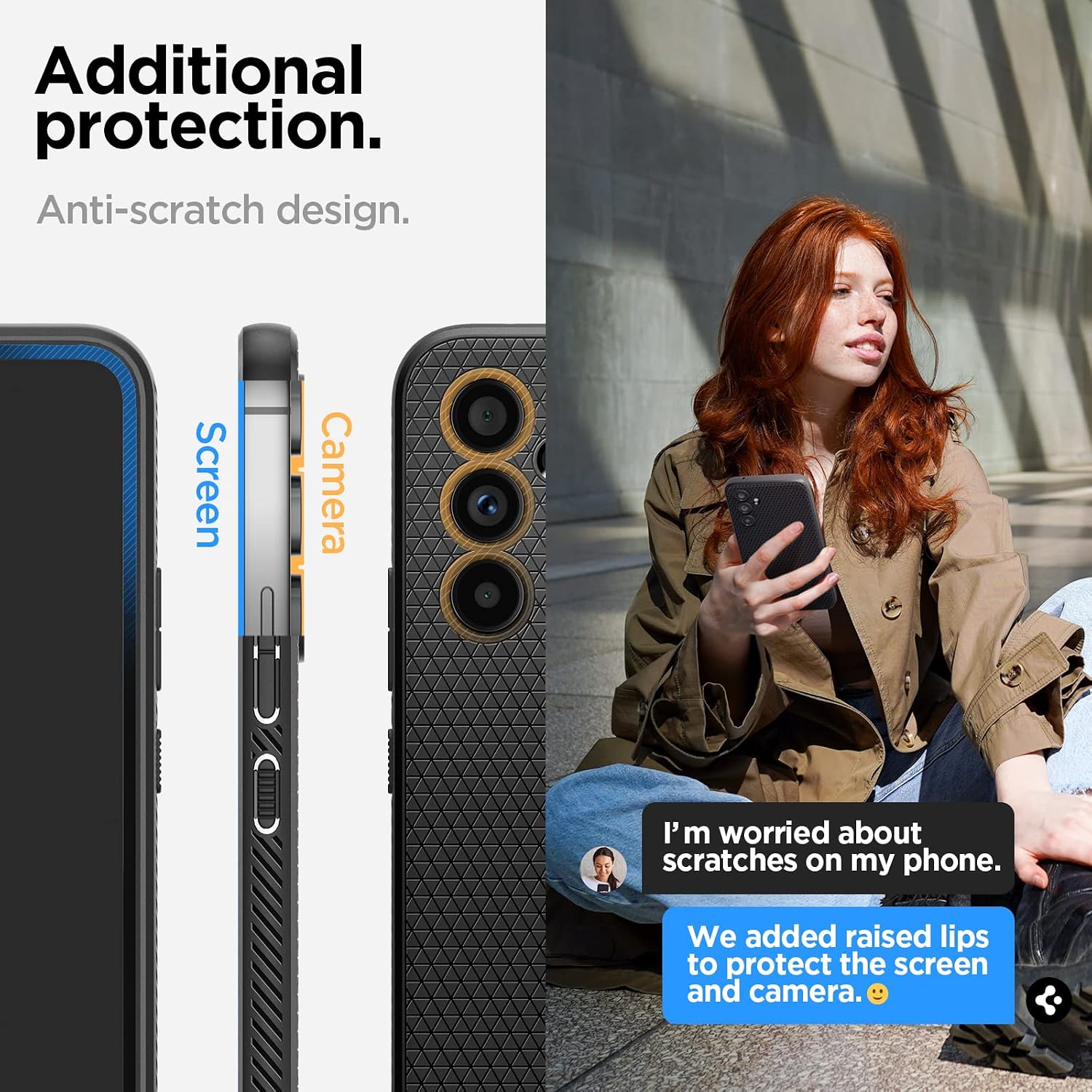 Thumbnail 5 de Spigen Liquid Air pour Samsung Galaxy A54 5G — coque noire mat