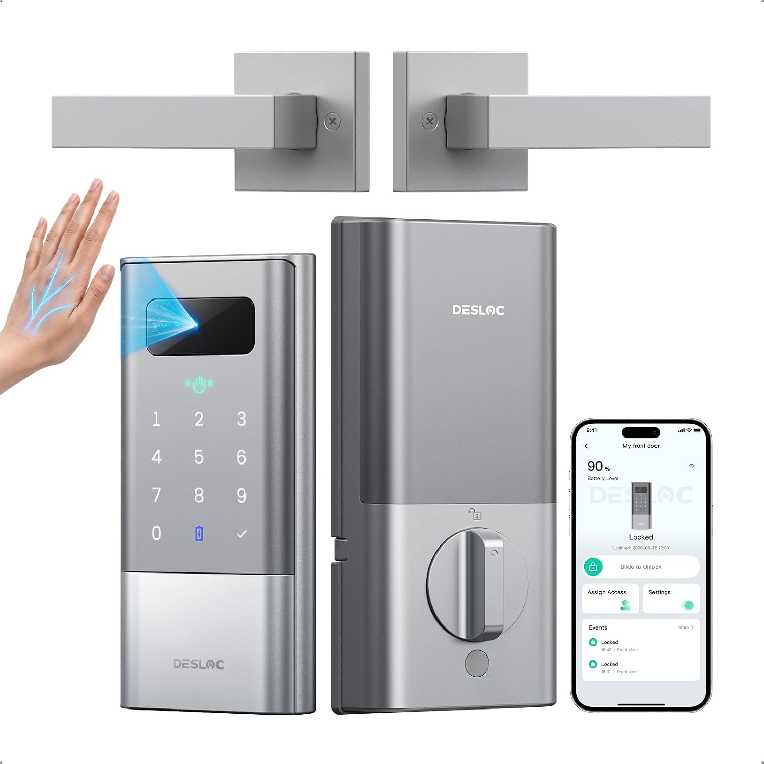 Detalle de DESLOC smart door lock, K140 Plus