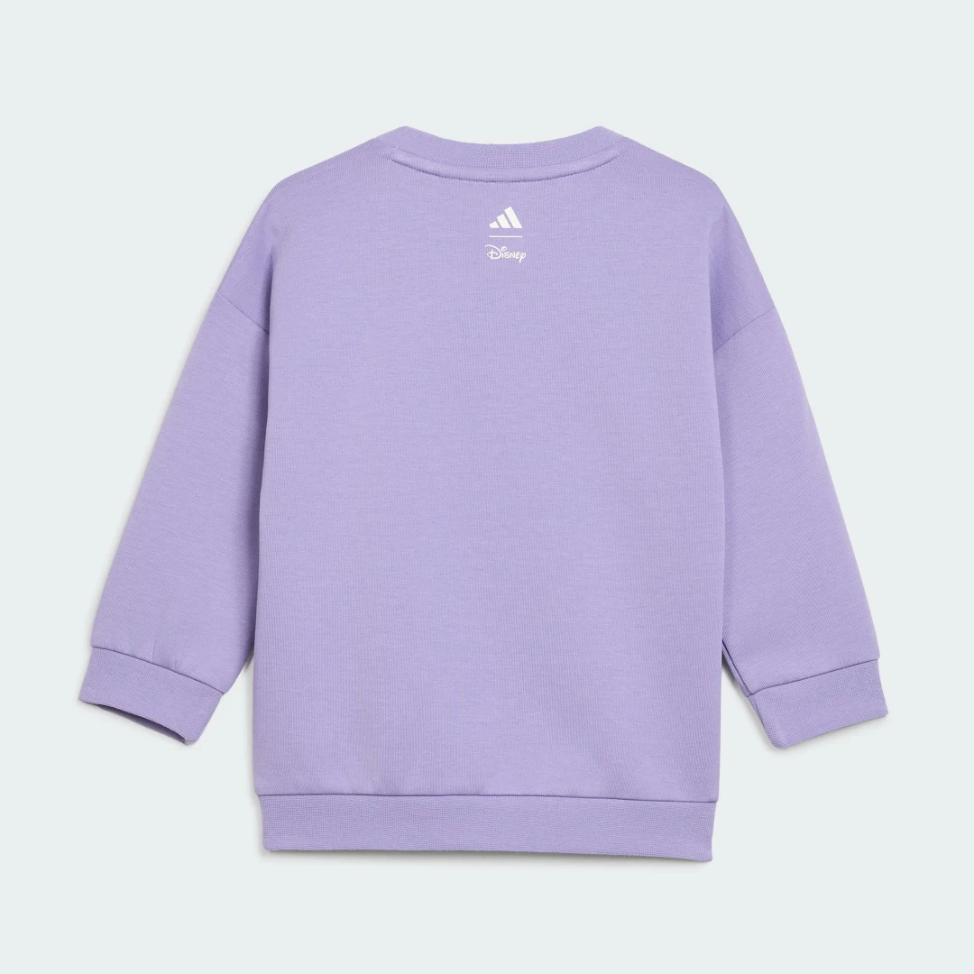 Detalle de Conjunto con Camiseta Adidas Disney Minnie Mouse – color violeta