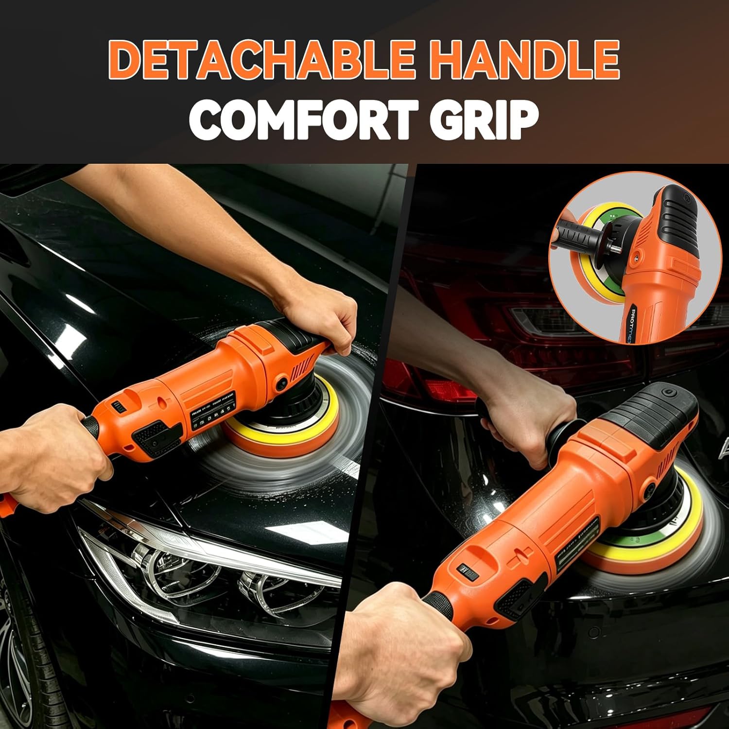 Thumbnail 6 de Protmex 1200W Dual Action Car Polisher 6-inch