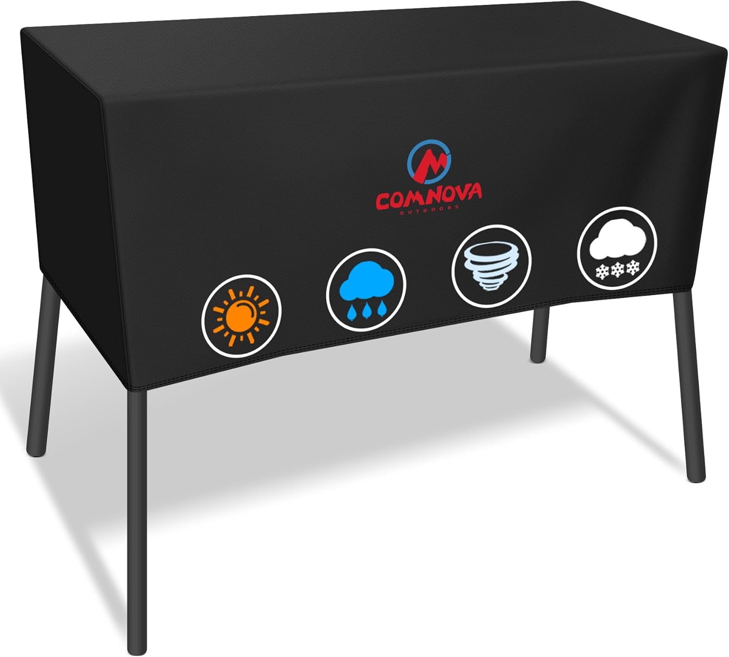 Detalle de M COMNOVA OUTDOORS COGC-CCF-2BR-BLK 2-Burner Stove Cover, 600D Waterproof