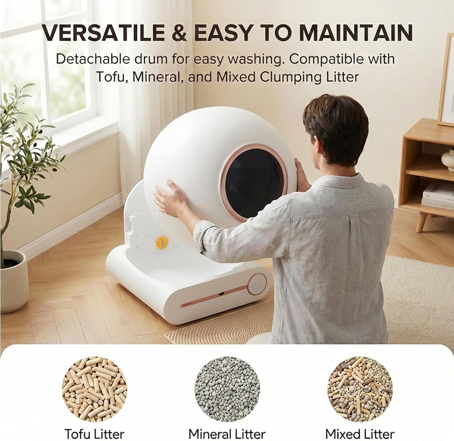 Thumbnail 6 de Venkillian Automatic Self Cleaning Cat Litter Box with Tuya Smart App Remote Control (65L large tray)