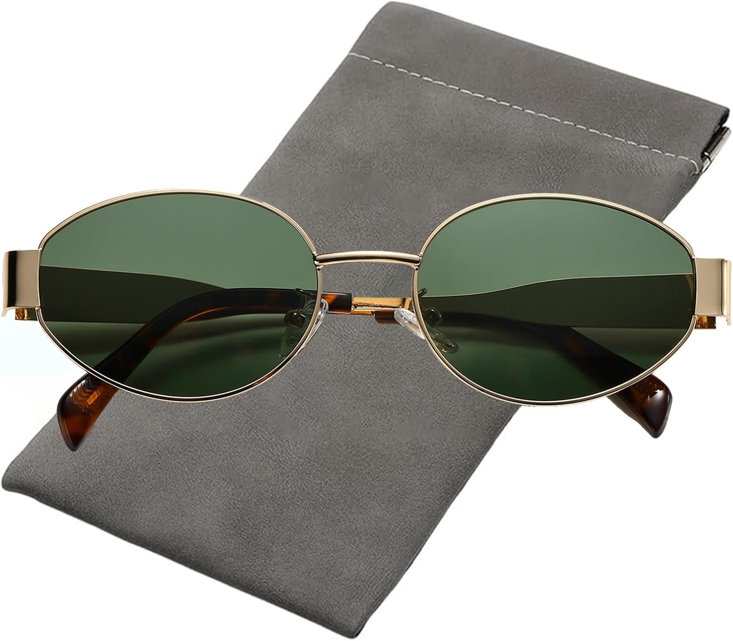 Thumbnail 6 de D Lolylad Damen-Sonnenbrille im Retro-Oval-Design mit UV-Schutz (UV400) und polarisierenden Gläsern