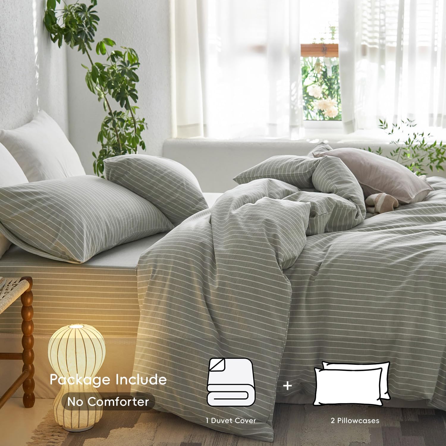 Thumbnail 1 de MooMee Queen Duvet Cover Set