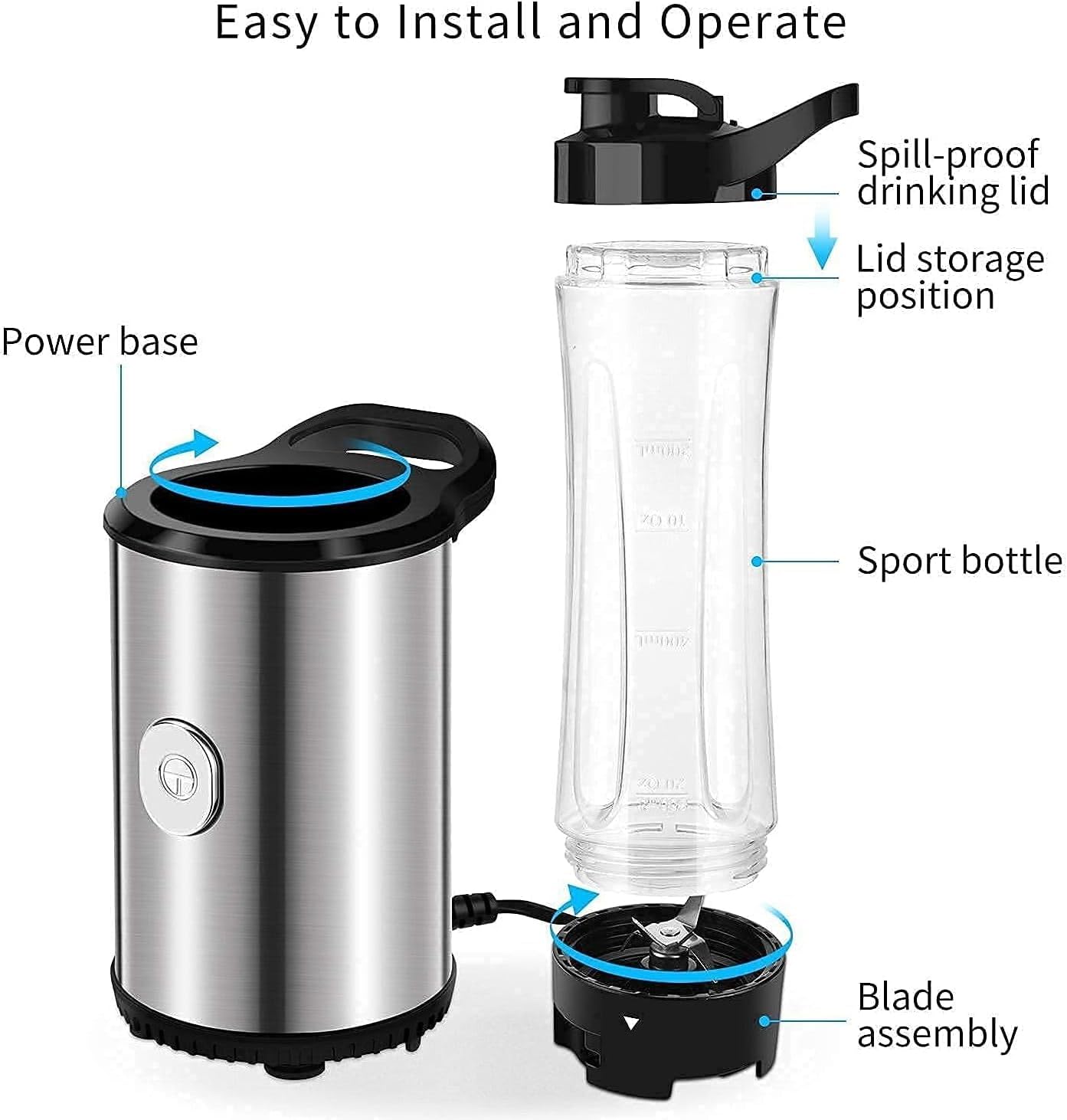 Detalle de Personal blender smoothies maker 350W