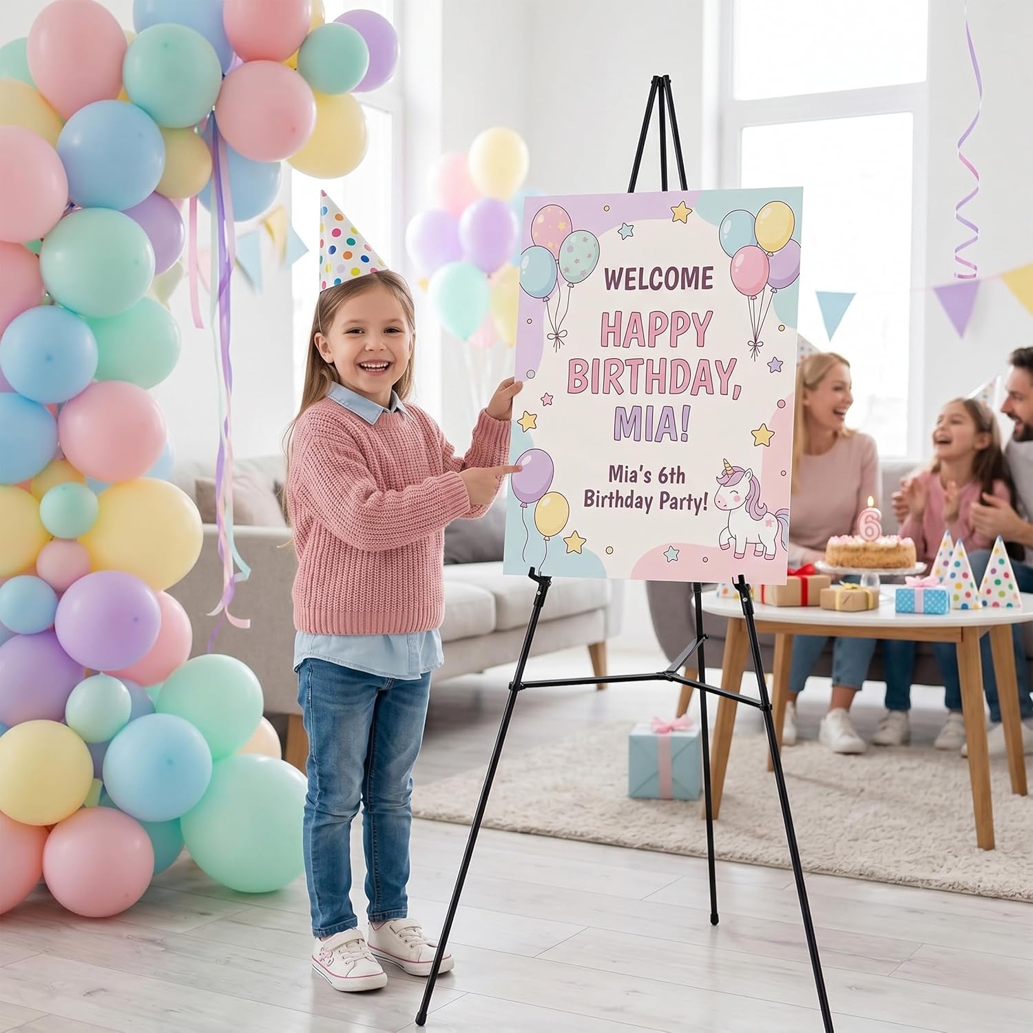 Detalle de Nicpro Sign Easel Stand, 63 Inches