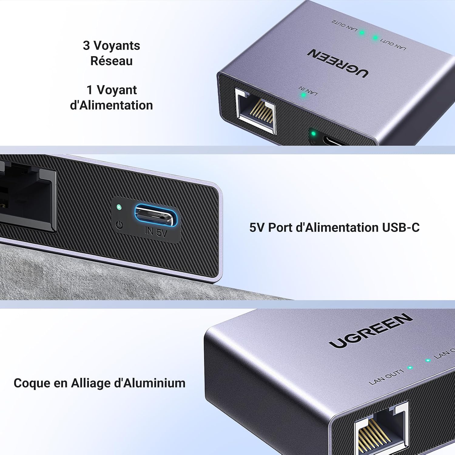 Thumbnail 4 de UGREEN Switch Ethernet 2 Port 1000 Mbps