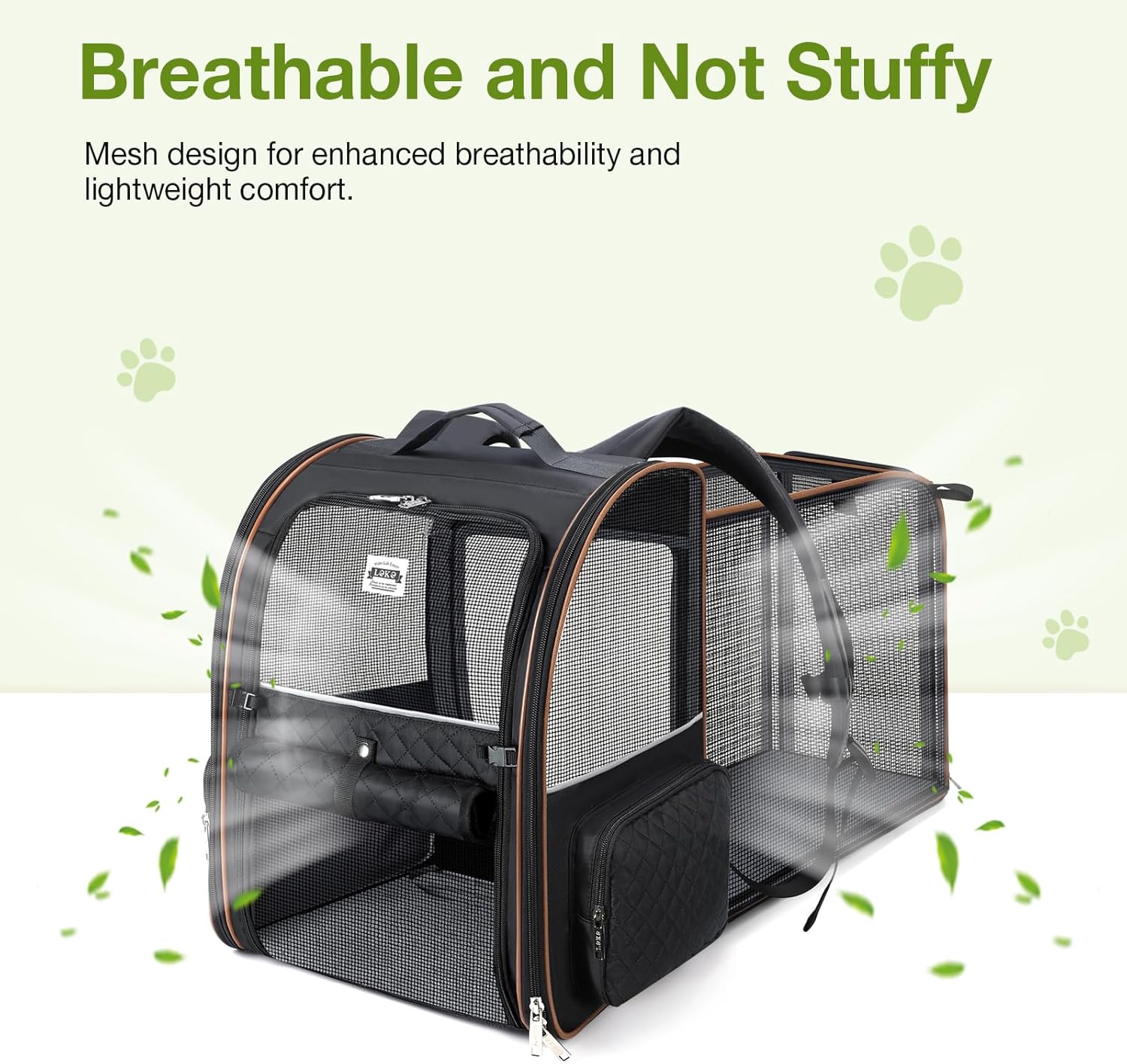 Thumbnail 2 de Cat carrier backpack expandable, up to 25 lbs