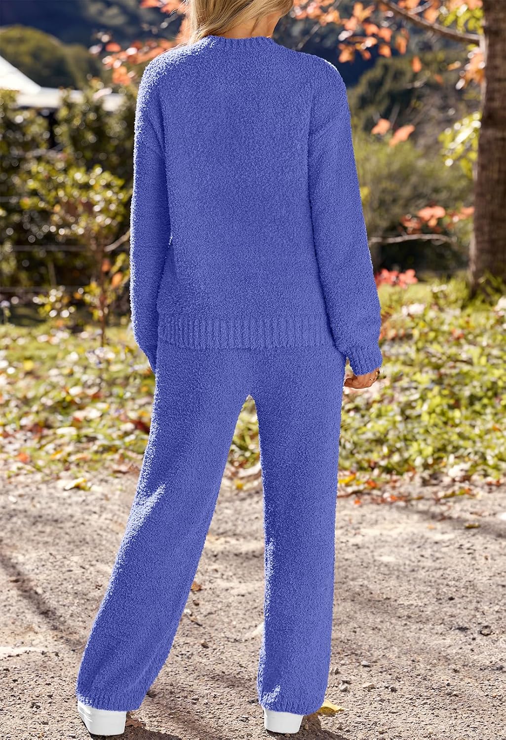 Detalle 1 de MEROKEETY Women's Fleece Lounge Set