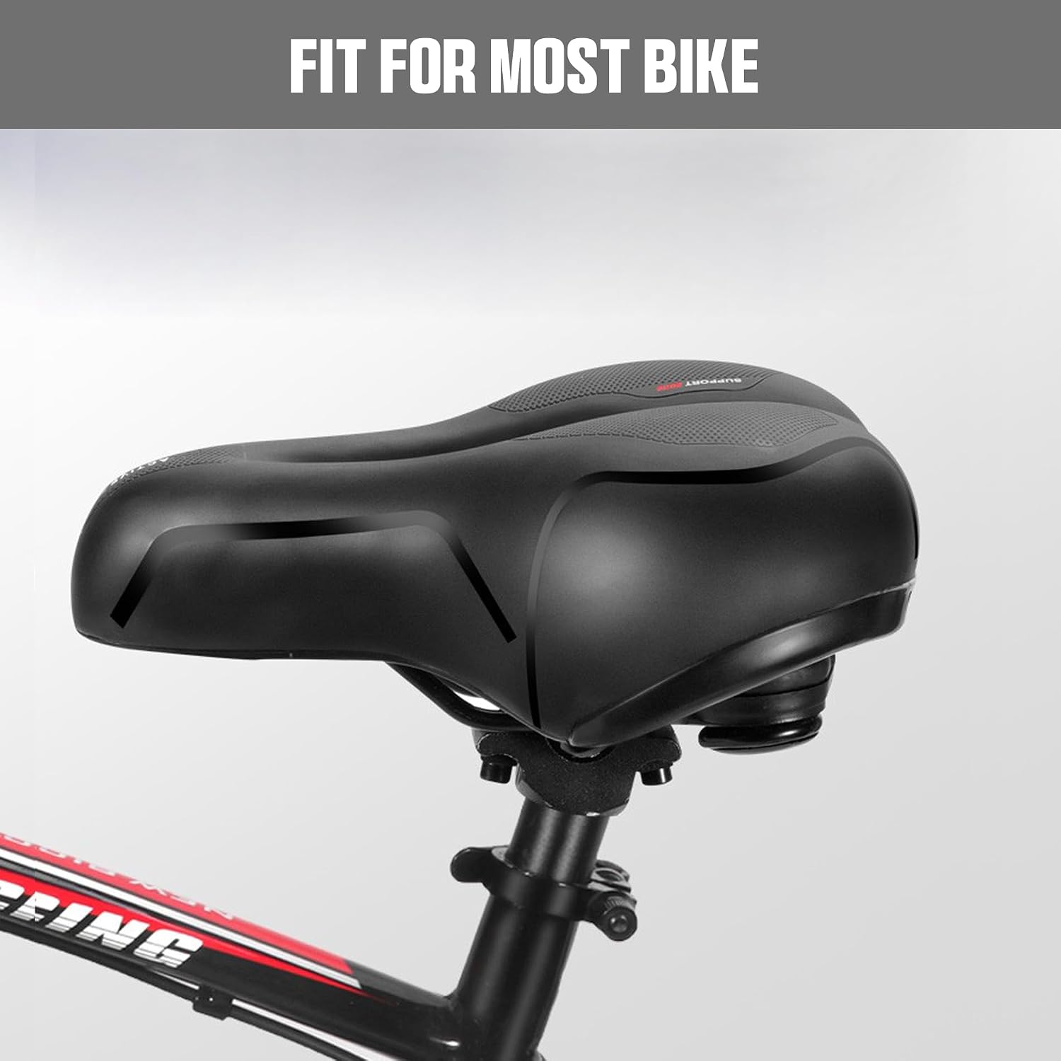 Detalle 2 de Selle de vélo Ultra Confort Hmseng : mousse mémoire, amortisseurs à double ressort et ventilation