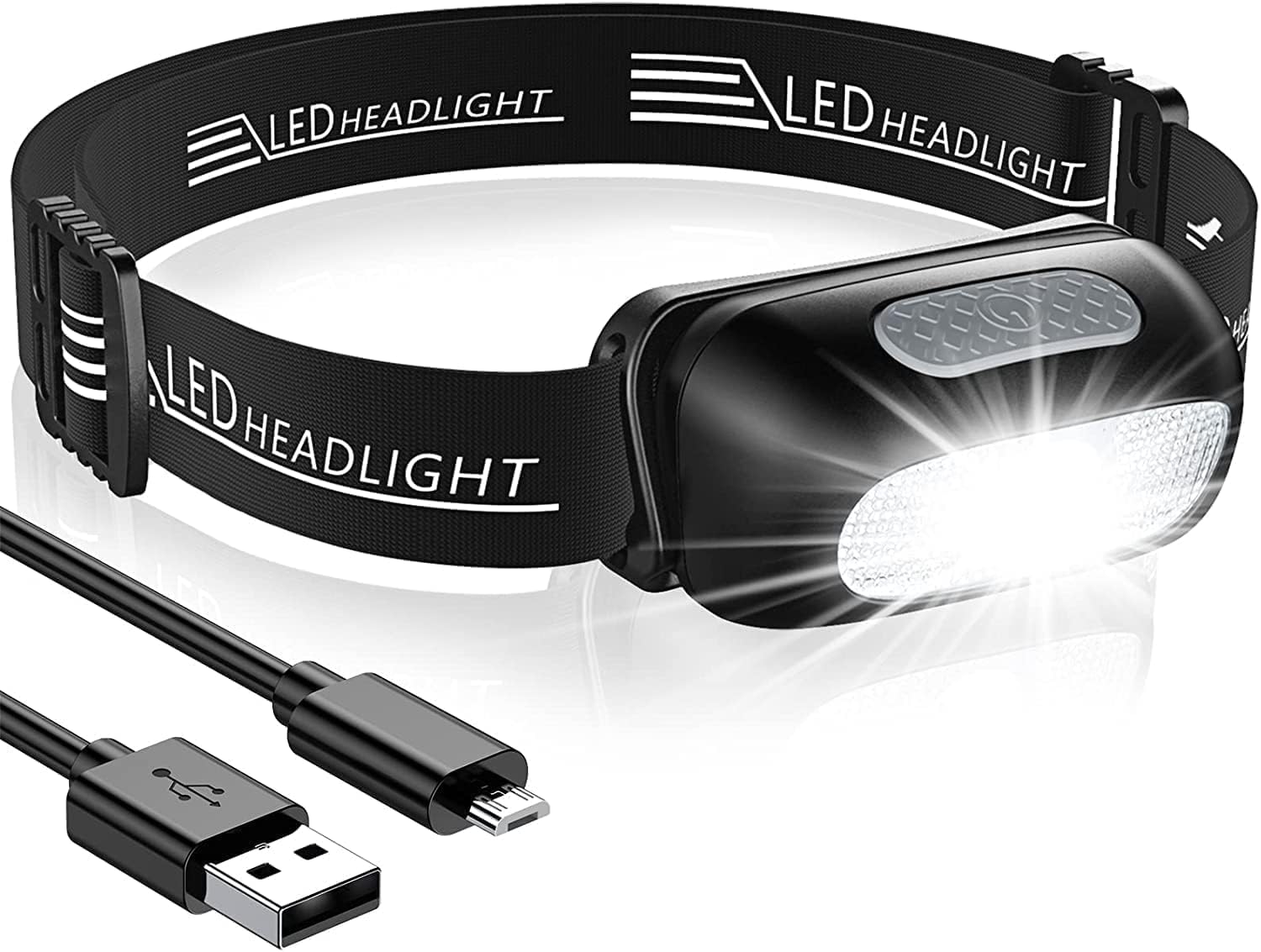 Detalle de CIRYCASE Rechargeable LED Headlamp 200 Lumens