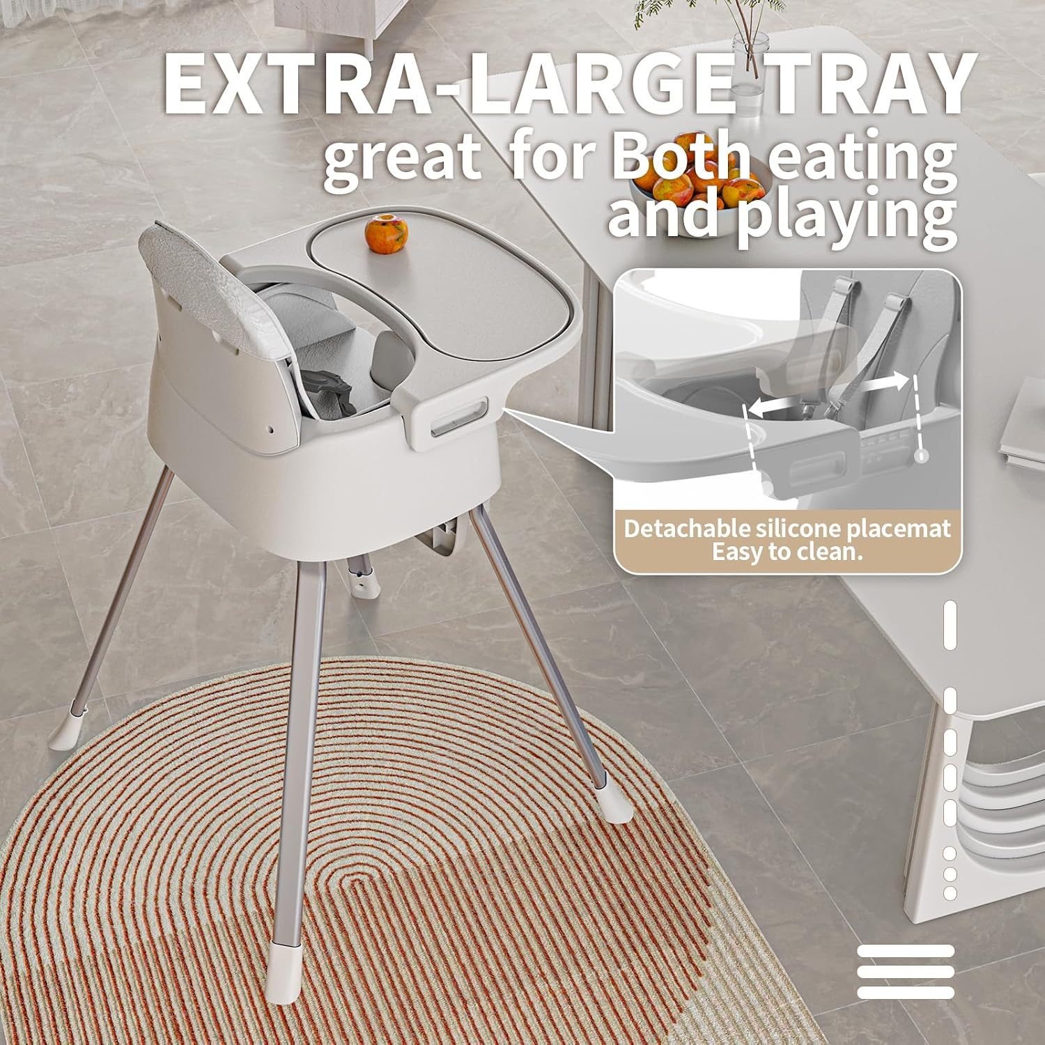Detalle de CheerKid Baby High Chair 3-in-1