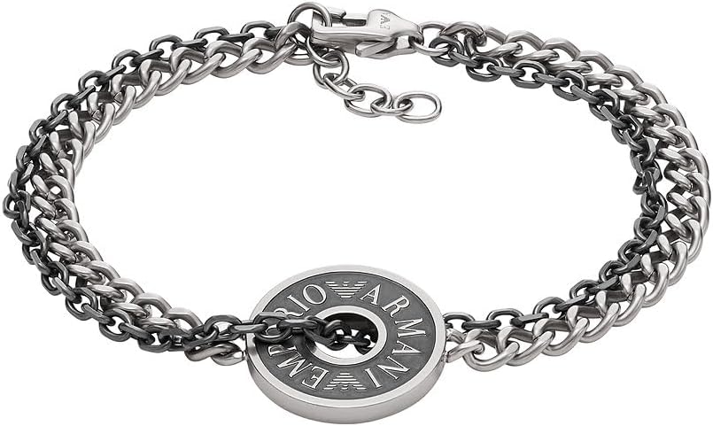 Thumbnail 5 de Emporio Armani Herrenarmband aus Edelstahl – Bi-Color-Finish, gebürstet, Karabinerverschluss