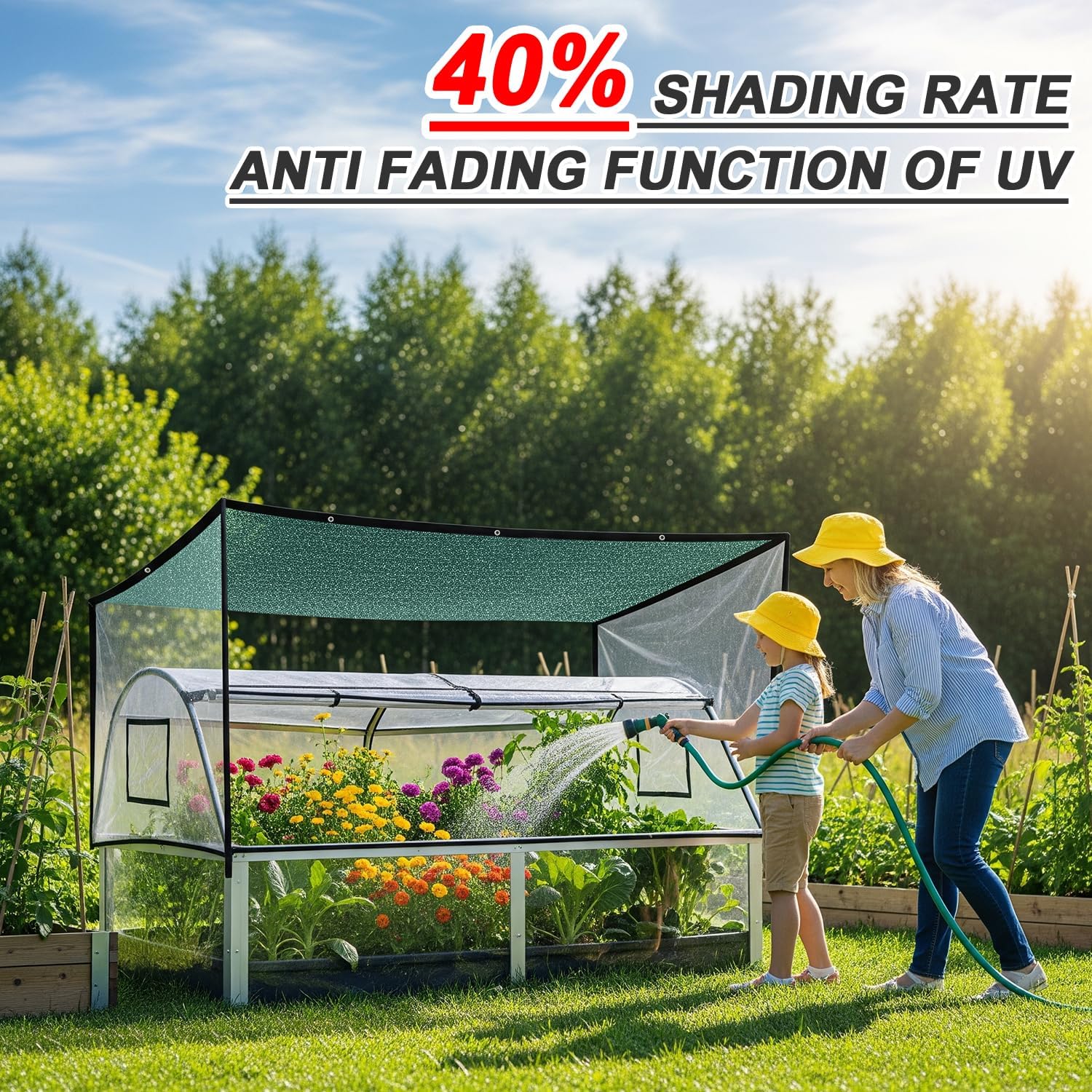 Detalle de SUNNY GUARD Sun Shade Cloth 12 x 20 FT