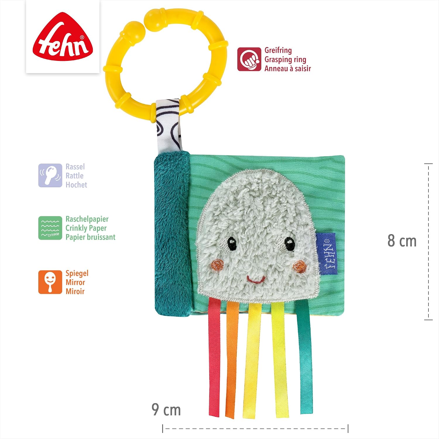 Detalle 1 de Fehn Mini Buch Tintenfisch mit 6 Seiten