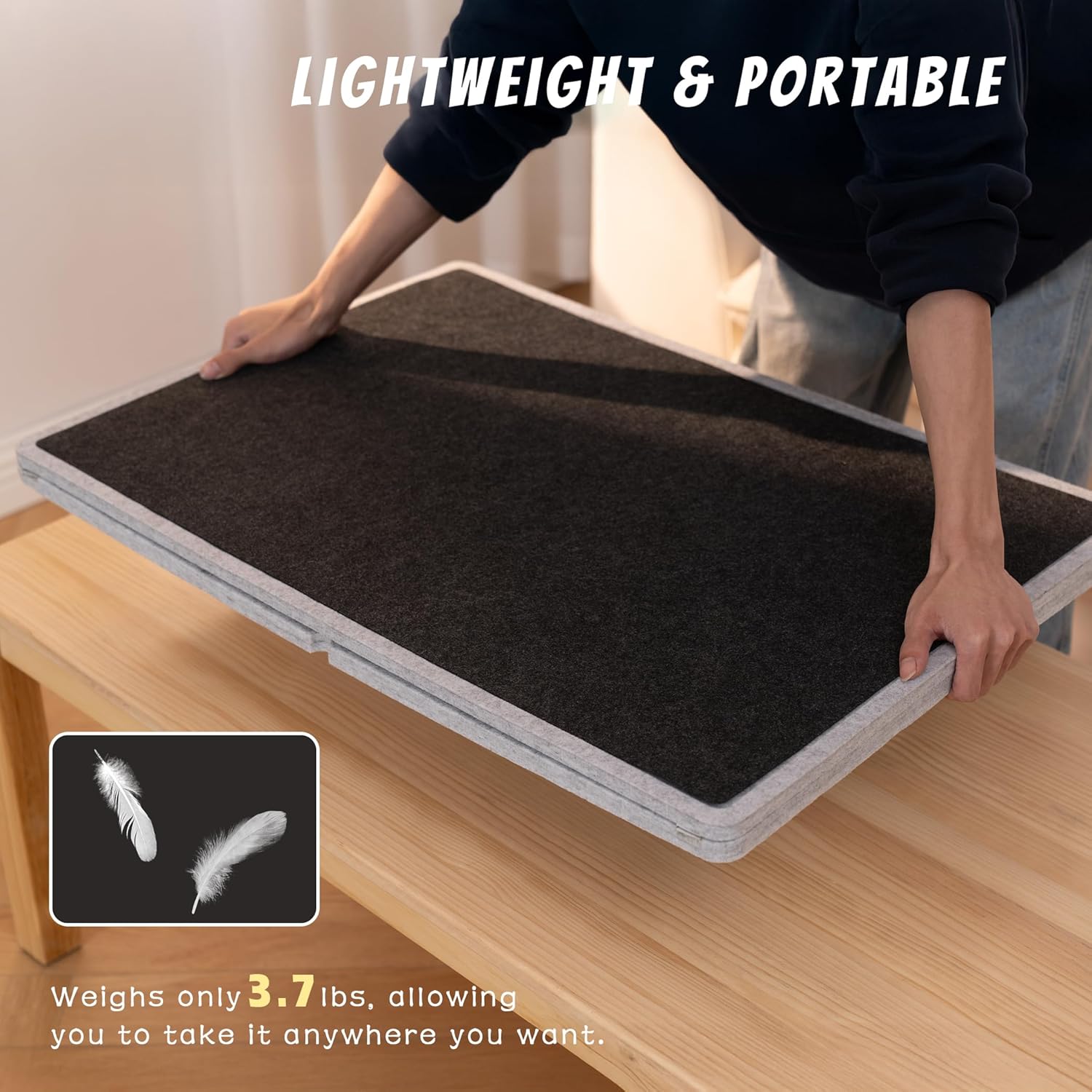 Thumbnail 3 de Lavievert 1000 Piece Tilting Jigsaw Puzzle Board with 6 Colour Sorting Trays & Cover