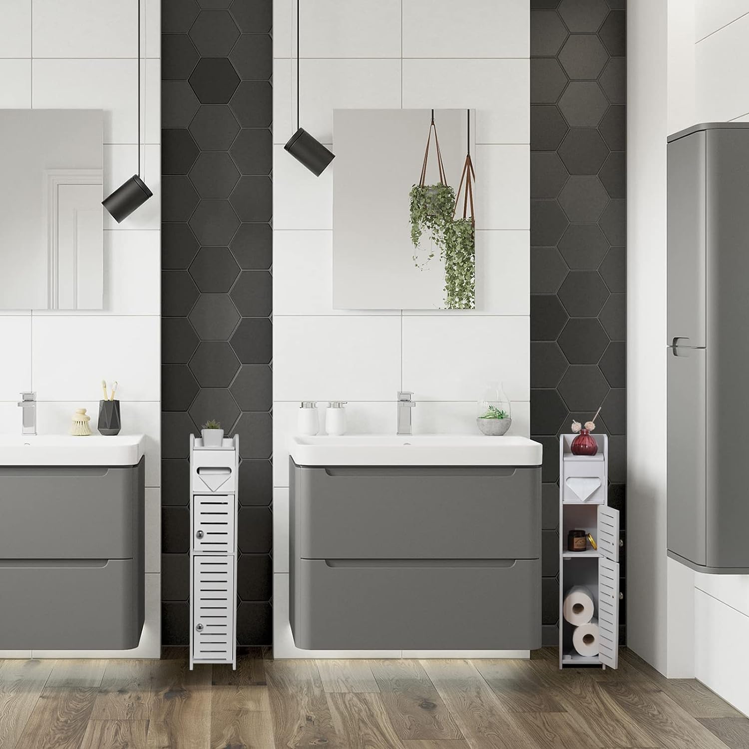 Thumbnail 1 de TuoxinEM Storage Cabinet Slim Over-Toilet 2-Shelf 🚽