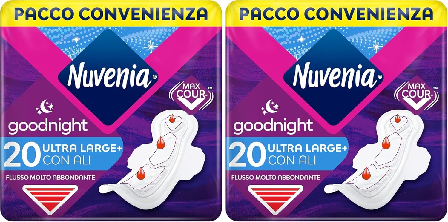 Thumbnail 6 de NUVENIA Ultra Notte Ali 60 Assorbenti – Maxi Scorta per Protezione Notturna