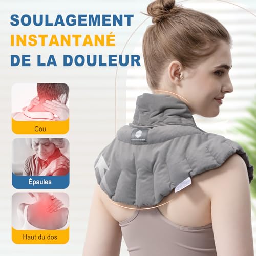 Detalle de UNCN Coussin Chauffant Micro-ondes pour le Cervical — Bouillotte Micro-Onde