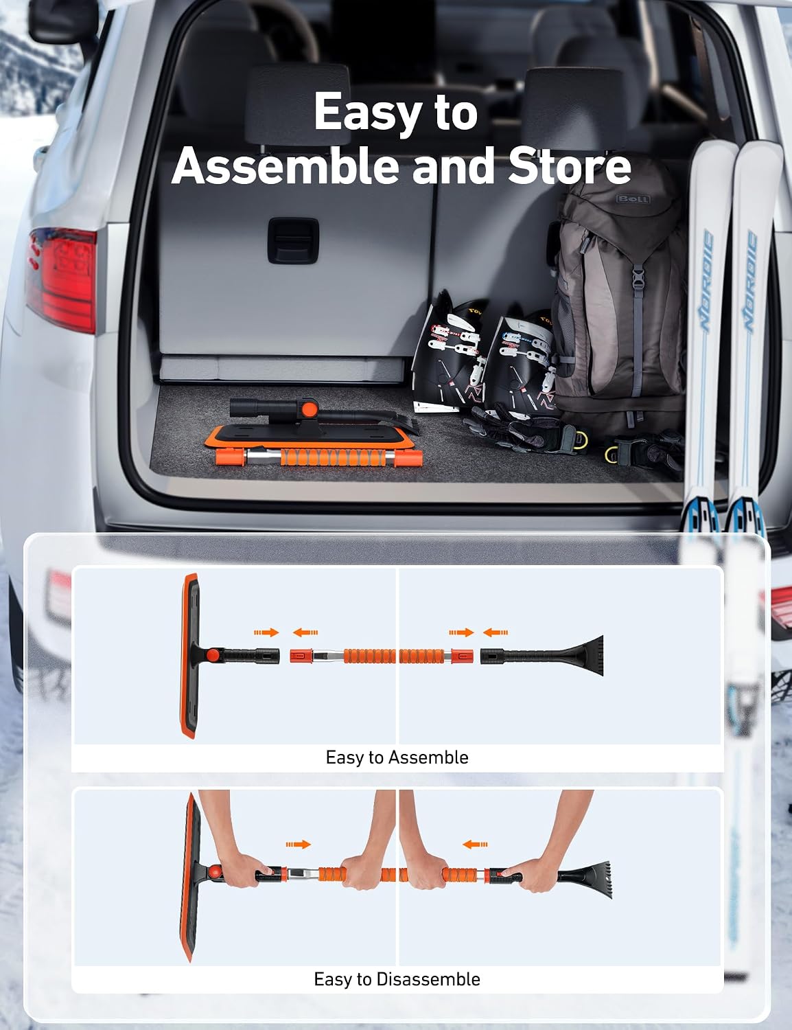 Thumbnail 5 de AstroAI 47.2 Inch 2-in-1 Snow Brush