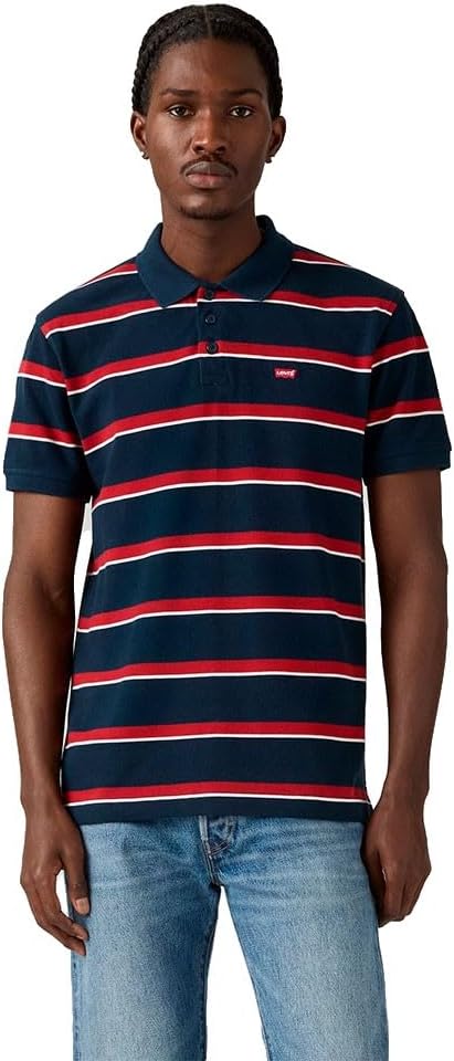 Detalle de Levi's Men's Housemark Polo Shirt, Chesthit Logo – Polo Levi's emblématique