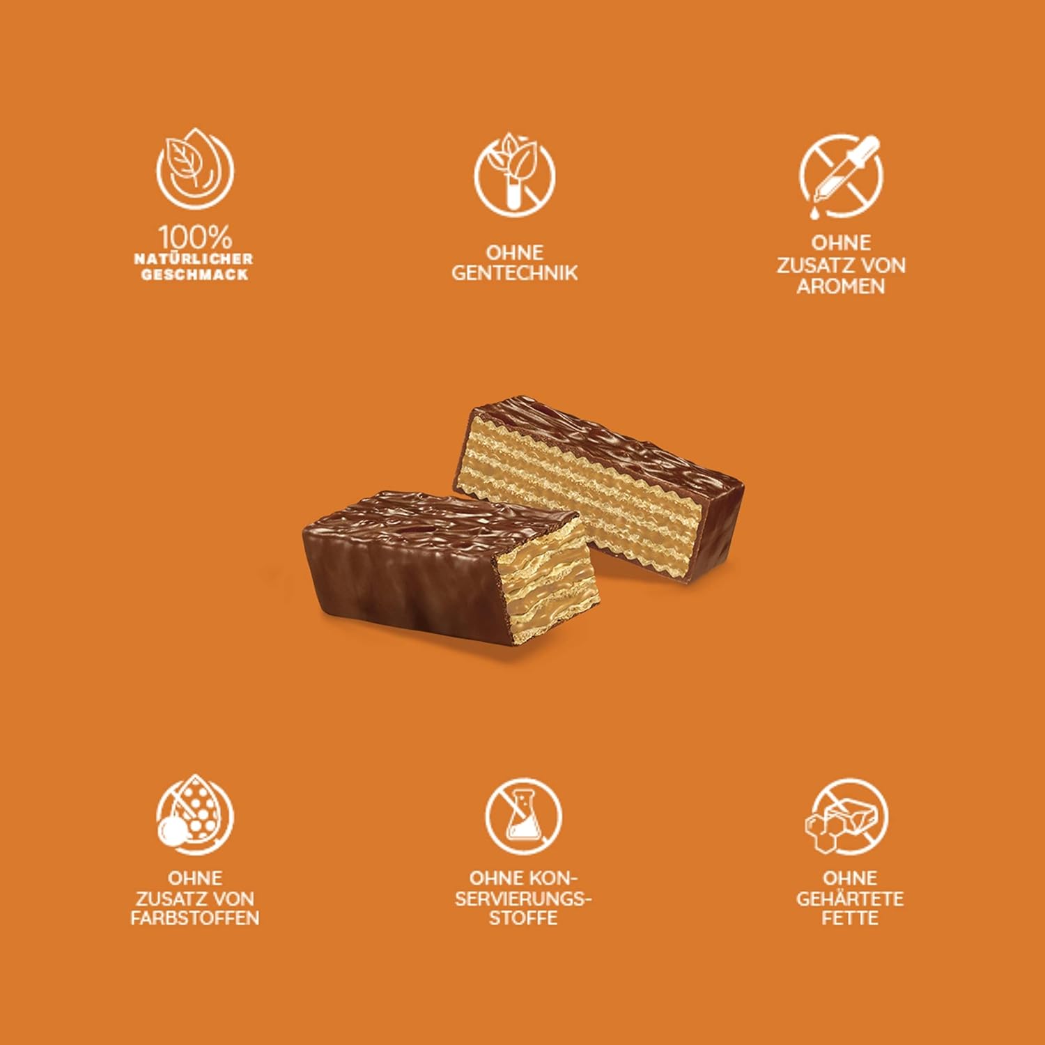Thumbnail 2 de Loacker Gardena Peanut Butter – zarte Schokowaffeln mit Erdnusscreme im Großpack (25 × 38 g)
