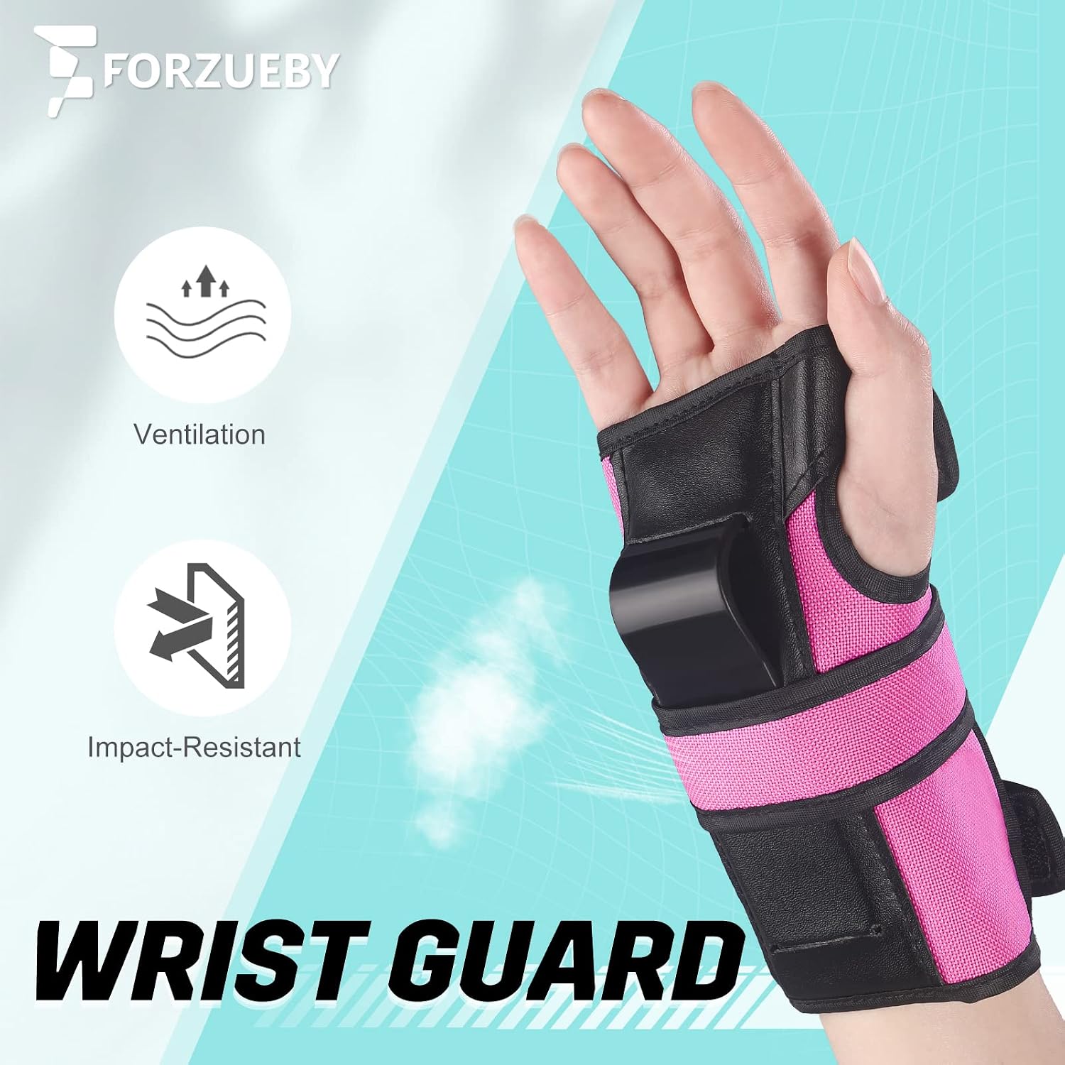 Detalle de Forzueby HJ-HB1 6-in-1 Protective Gear Set with PP Shell and Nylon Sleeves