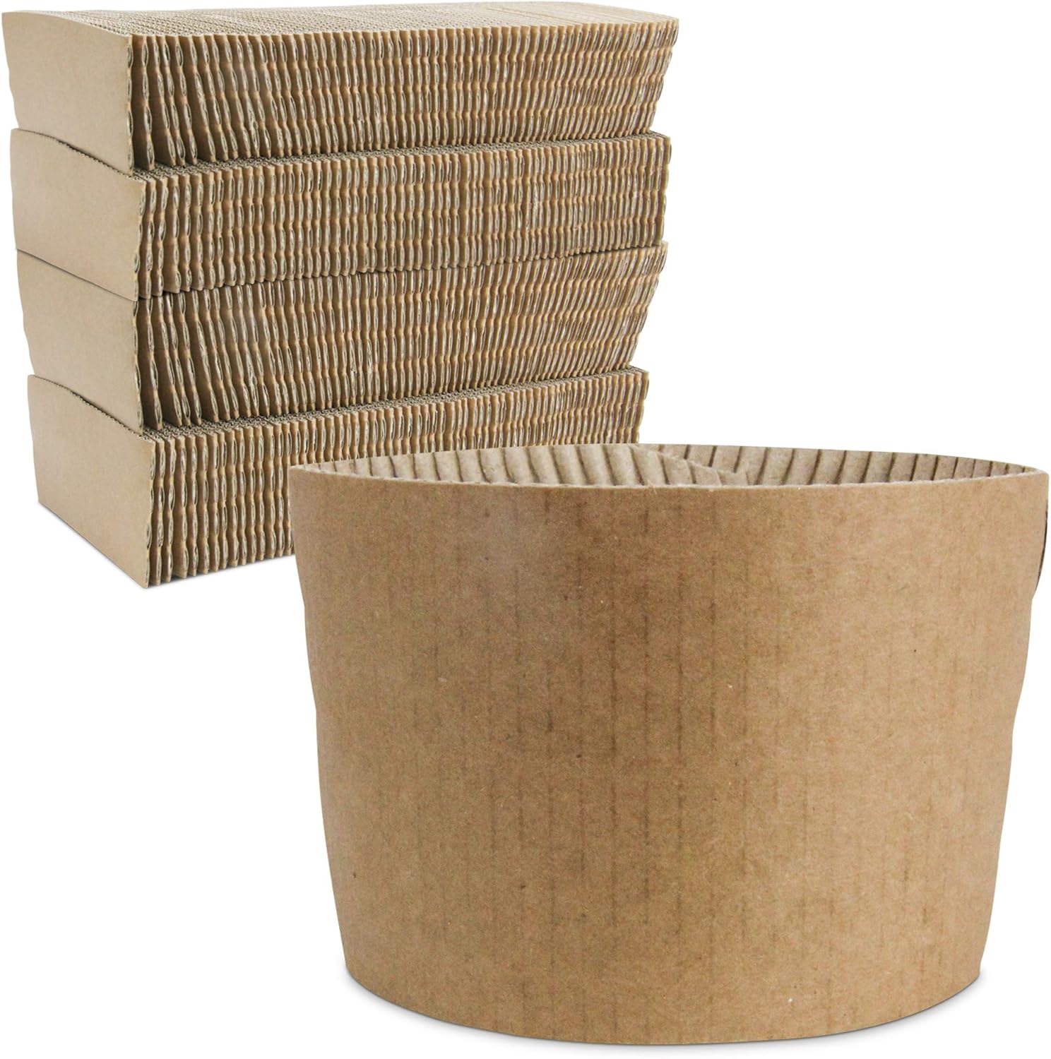 Thumbnail 1 de FMP Brands Kraft Coffee Cup Sleeves 1000 Pack