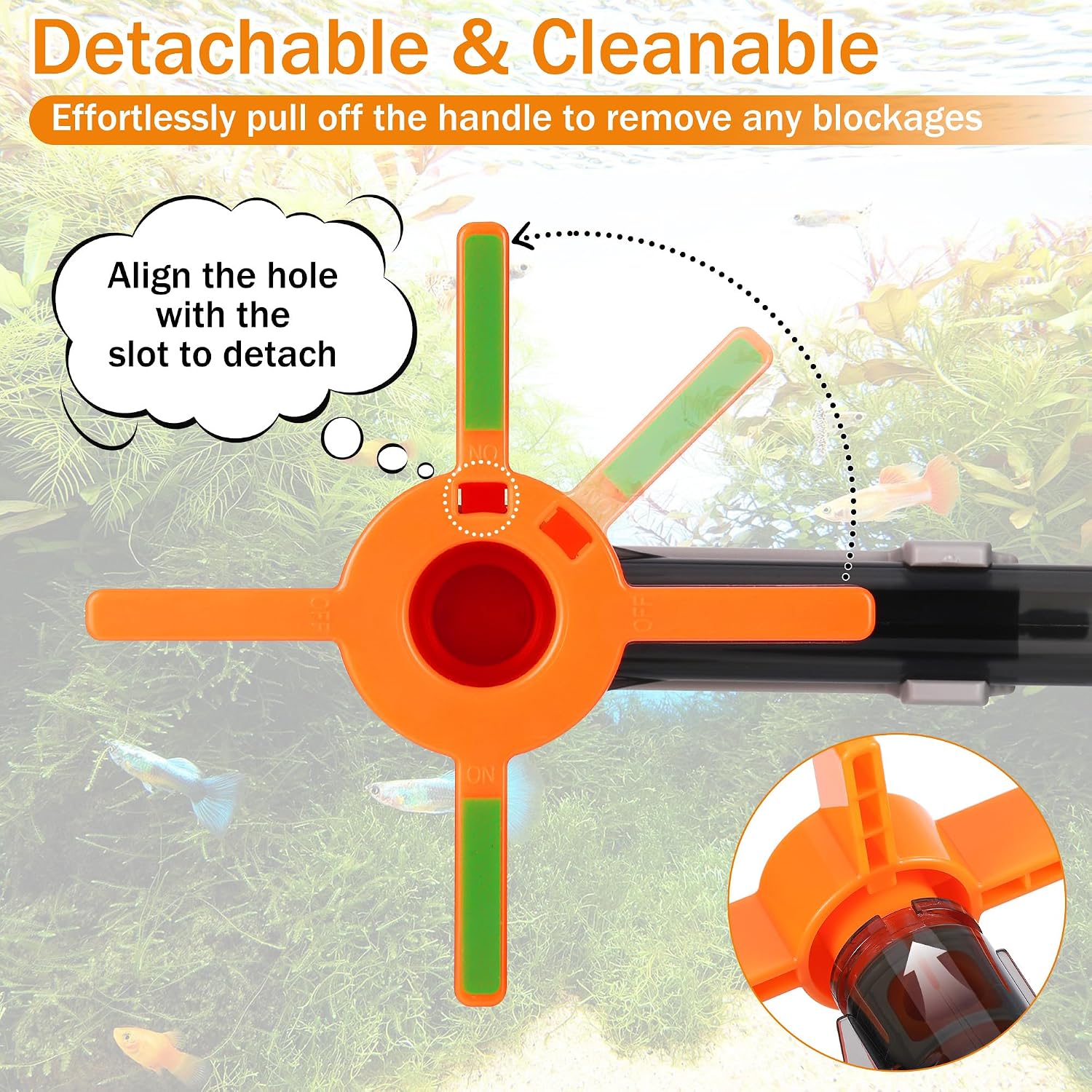 Thumbnail 4 de Fentar Aquarium Gravel Cleaner 3-in-1