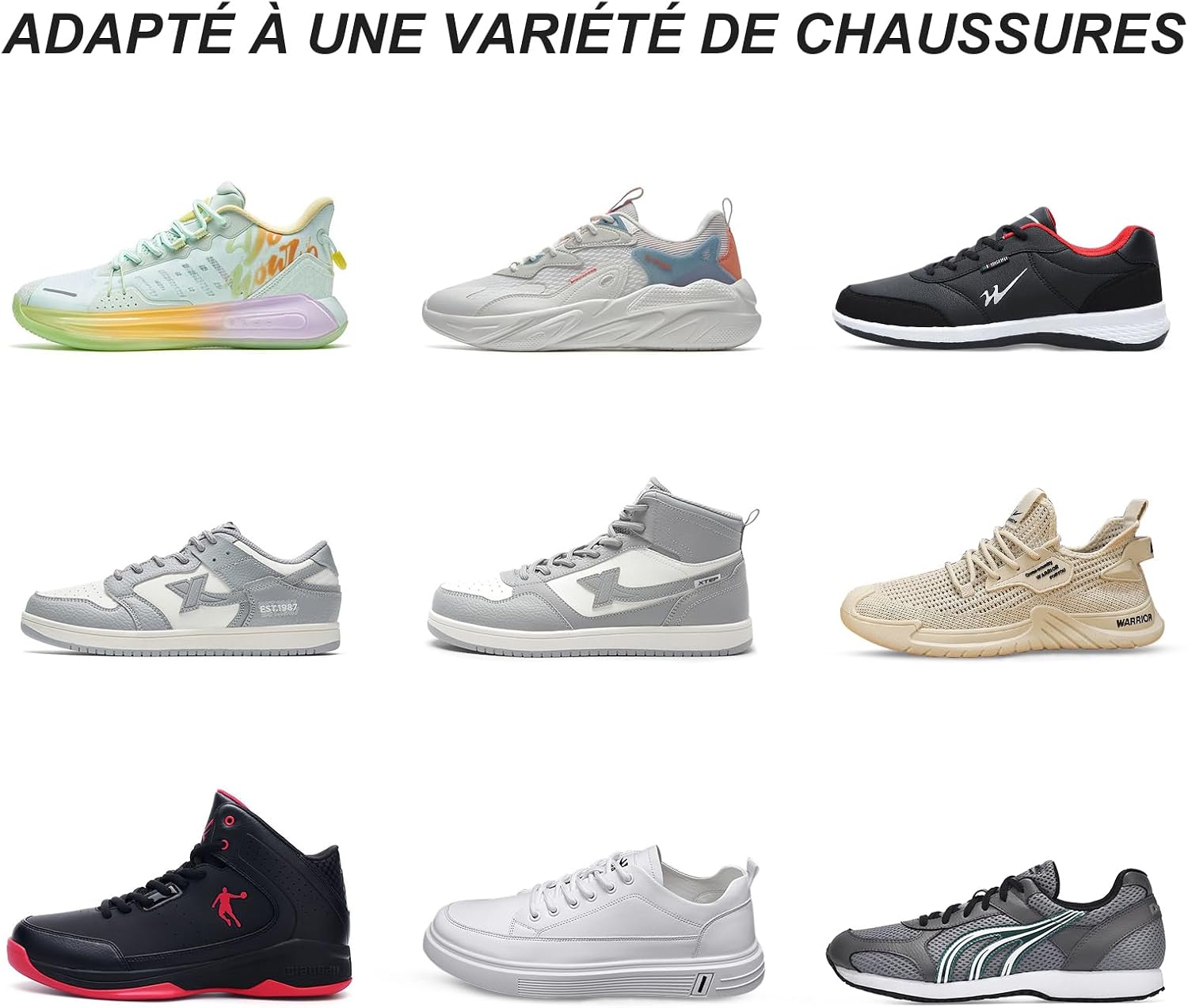 Thumbnail 4 de Dafannis ovale veters voor sportschoenen, 2 paar halfronde veters