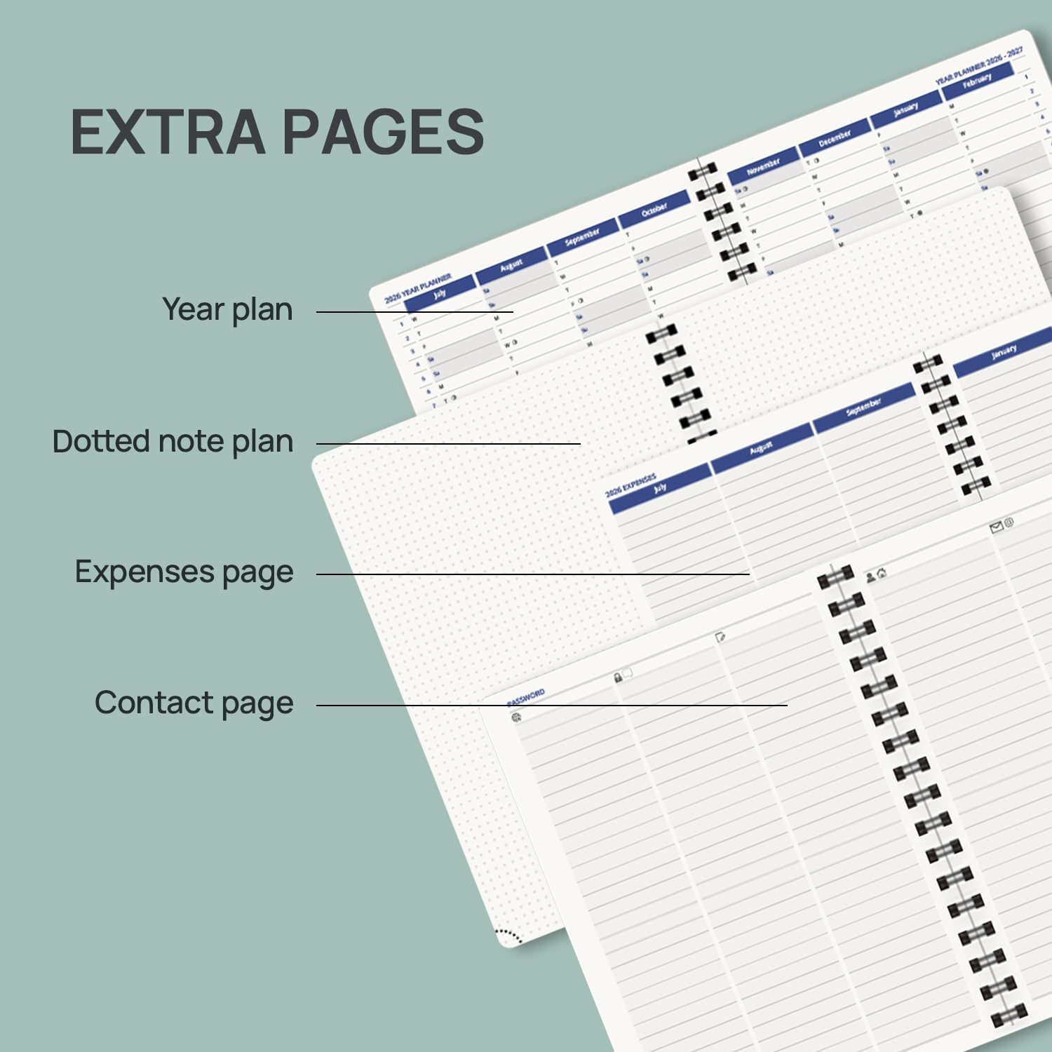 Detalle de POPRUN Academic Planner 2026-2027