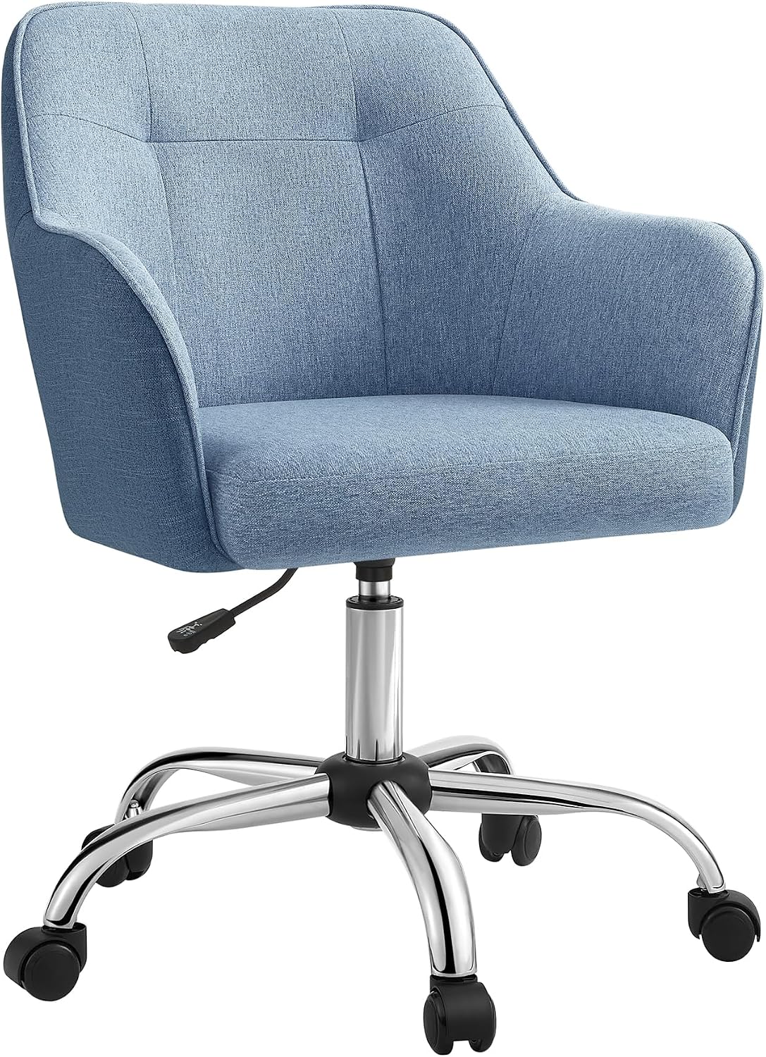 Detalle de SONGMICS OBG019Q11 Ergonomic Swivel Office Chair, Misty Blue Fabric
